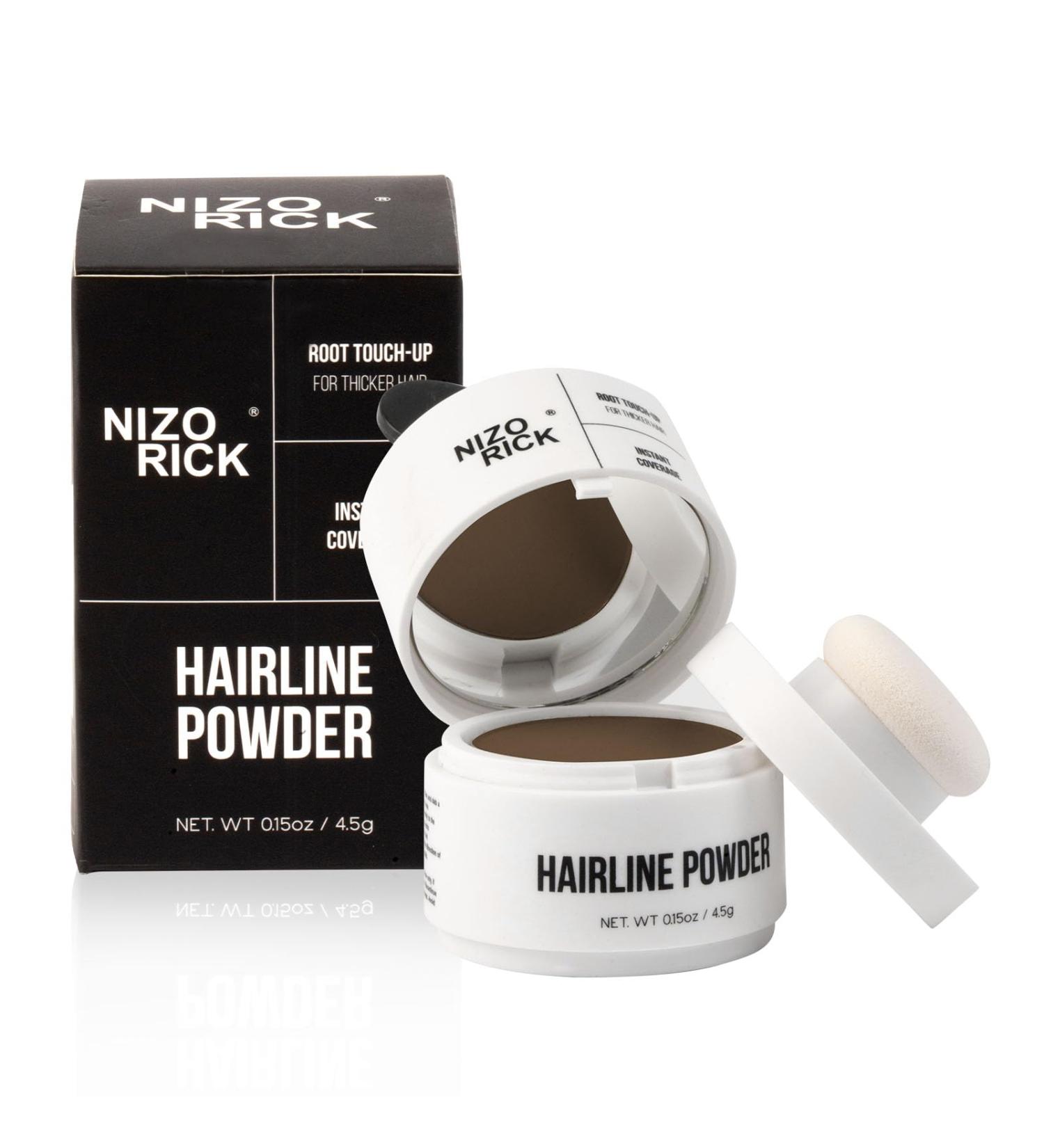 Poudre de Retouche Racines Cheveux Brun Fonc Hairline Powder Retouche Instantan e Racine Cheveux Blanc & Zones Clairsem es Avec Miroir & Applicateu 4.5g - Buy Online on GoSupps.com
