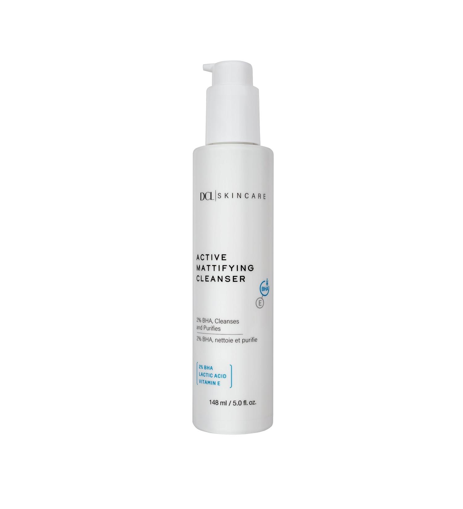 DCL Skincare Active Mattifying Cleanser with 2% Salicylic Acid & Lactic Acid - Exfoliating Gel for Unclogging Pores Reducing Redness & Treating Imperfections | 6.7 Fl oz - International Shipping Available - Buy Online on GoSupps.com