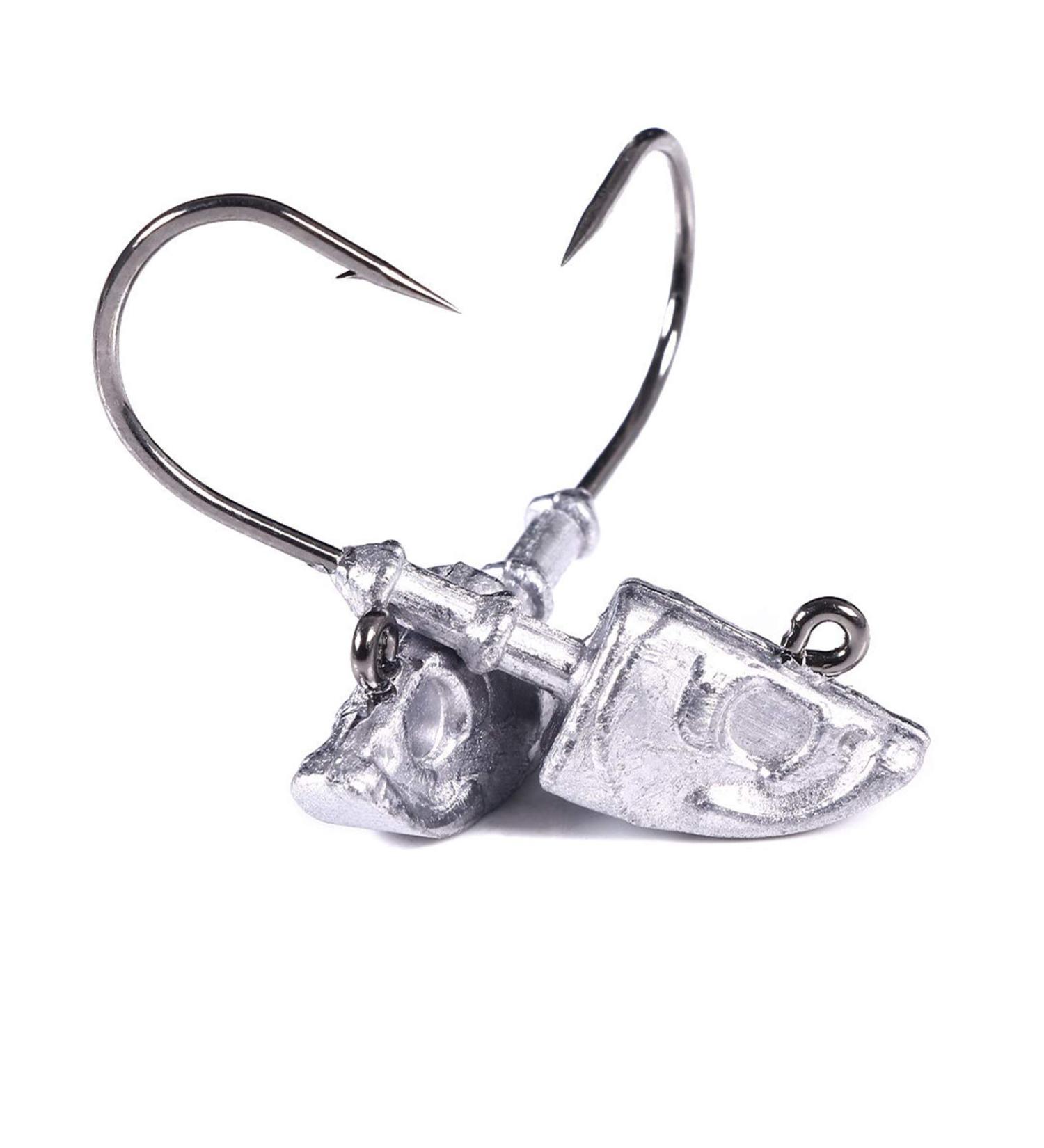 10Pcs 1oz Saltwater Jig Heads Lures for Bass - Swimbait Saltwater Jig Heads (10Pack) - Buy Online on GoSupps.com