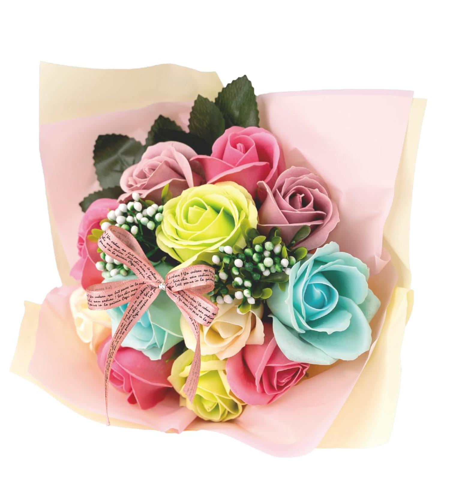 Buy Poppy Nagoya SBL-11 Soap Flowers - Beautiful Artificial Flower Bouquet Gift | Perfect for Any Occasion - Buy Online on GoSupps.com