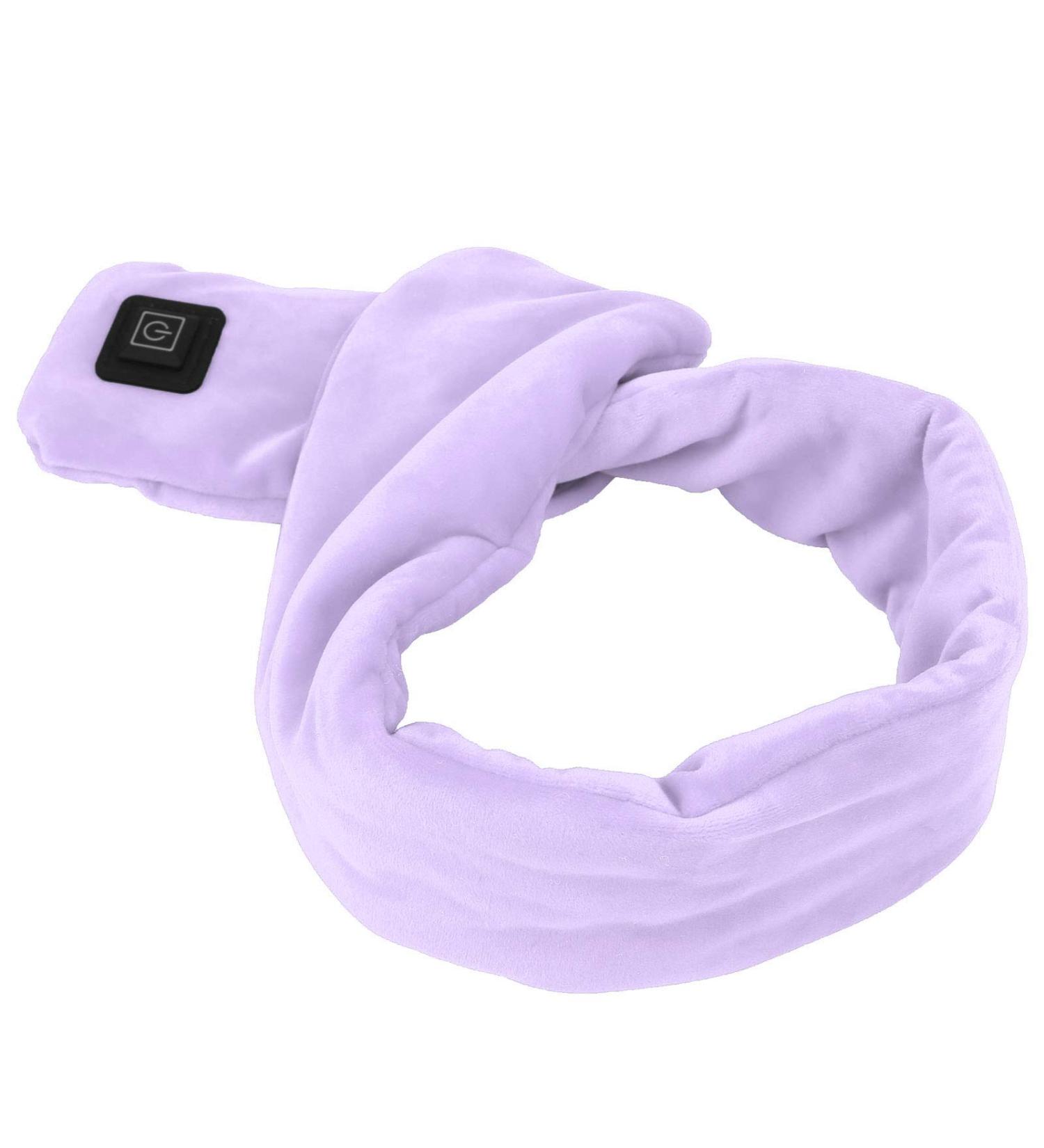 Saluaqui Waterproof Winter Heating Scarf - Skin-Friendly Smart Heated Scarf for Winter Hiking in Purple | International Shipping Available - Buy Online on GoSupps.com