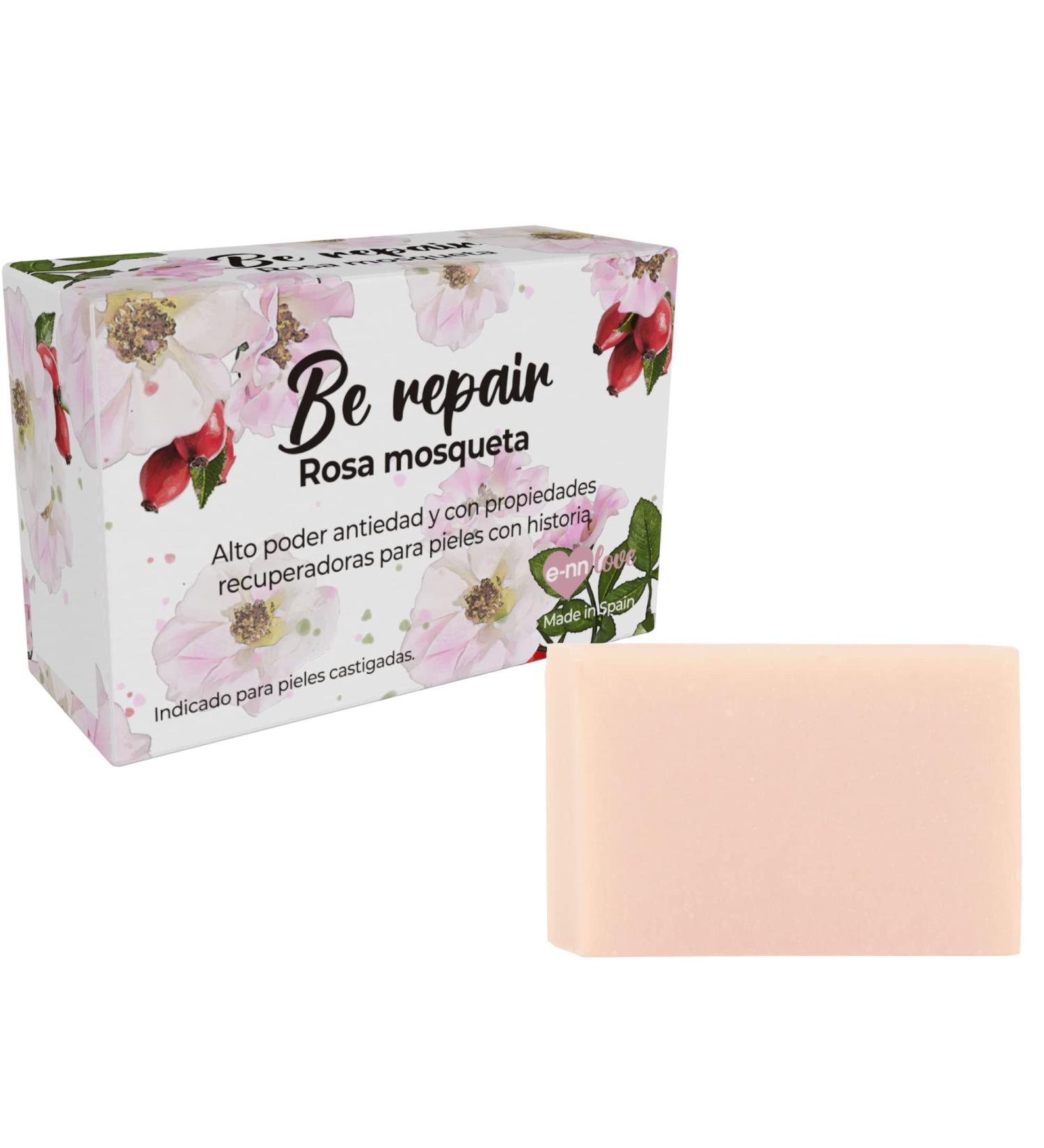  enna E-NN LOVE Natural Vegan Soap Be Repair Rosehip 97% Natural Origin with High Regenerating Power and Anti-Aging 100g Made in Spain Face and Body Wash - Buy Online on GoSupps.com