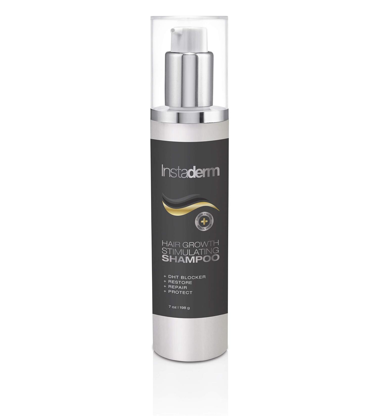 Hair Stimulating Growth Shampoo- Extra Strength DHT Blocker Hair Regrowth & Follicle Restoration Formula. Cleanses & Repairs. Promotes Thicker Fuller Longer Healthier Hair for Men & Women. - Buy Online on GoSupps.com