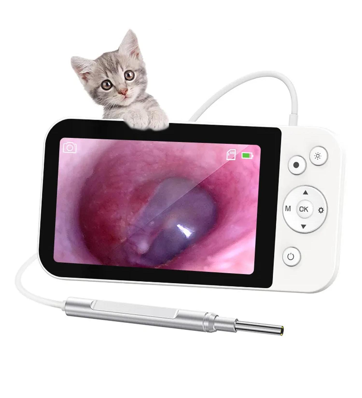 5IN Ear Wax Removal Tool Luminous Ear Spoon with Screen 500 Megapixel HD Ear Camera 360 & 1080P Image 3.9mm Macro Lens ABS+PC Material 3.9mm Probe Diameter for Kids/Adults/Pets - Buy Online on GoSupps.com