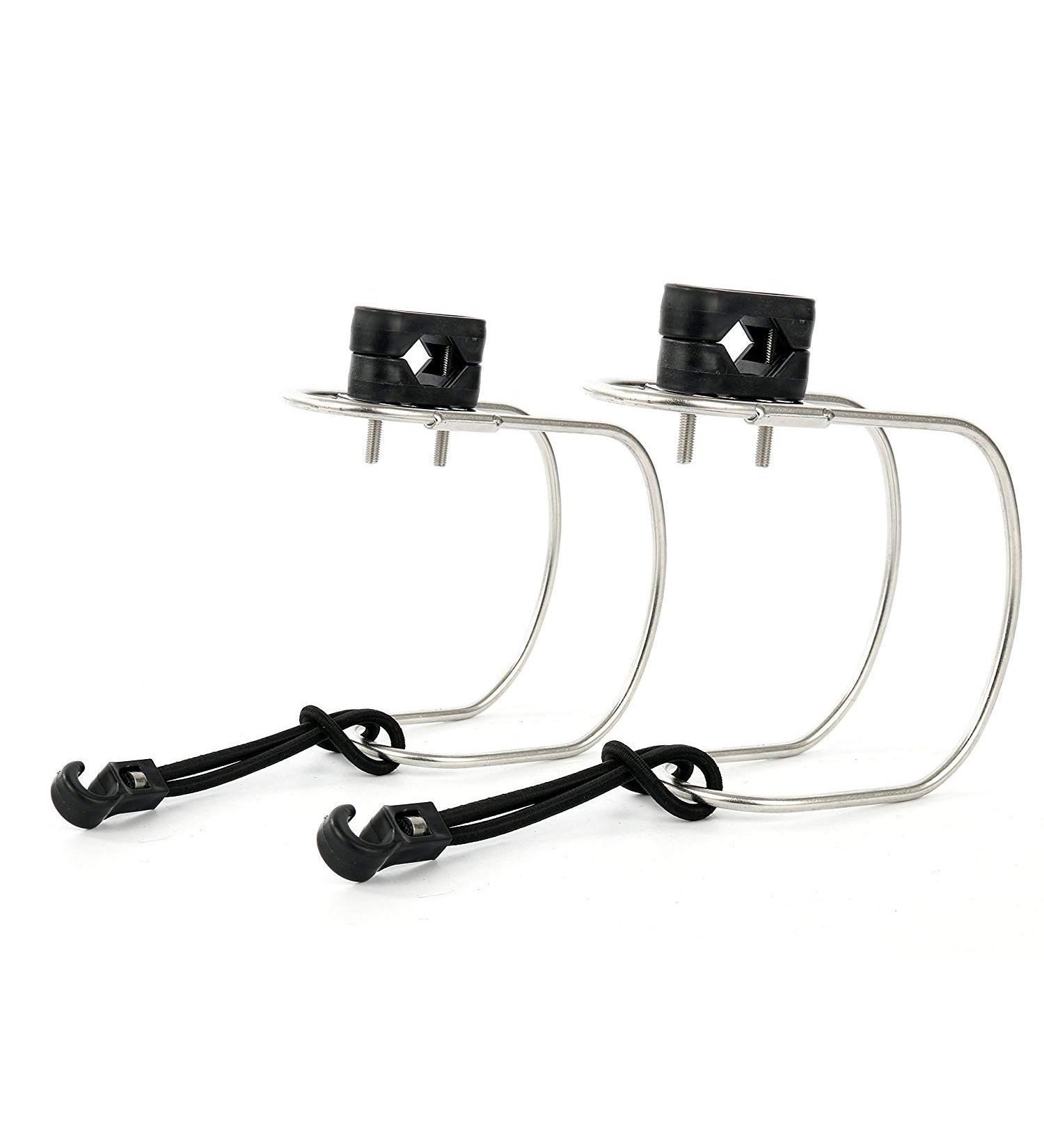 2pcs Stainless Steel Marine Horseshoe Bracket Life Buoy Ring Holder Set - Buy Online on GoSupps.com