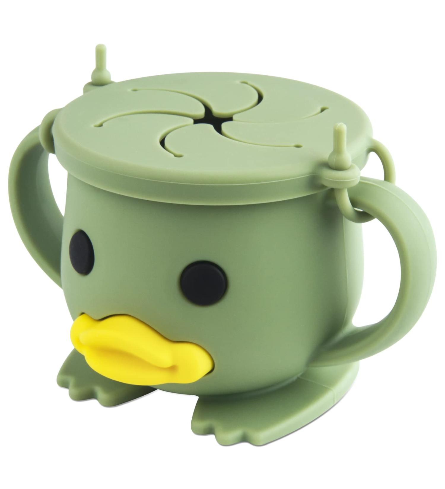 Silicone Snack Cup for Toddlers - Spill Proof Baby Snack Catcher | BPA-Free, Dishwasher Safe Endive Container - Buy Online on GoSupps.com