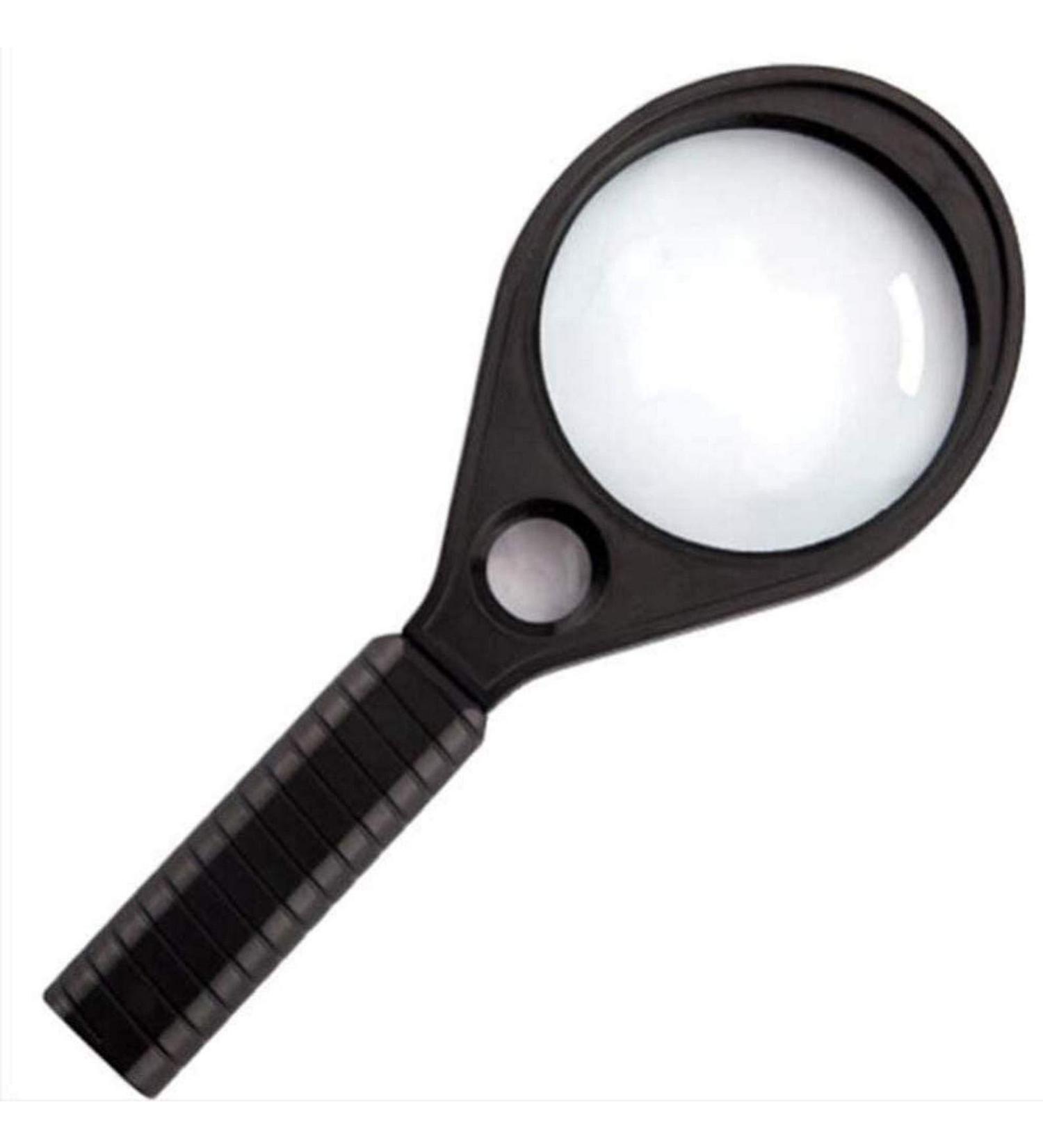 2.5X 5X Hand Held Large 75mm Distortion-Magnifier with Glass Lens for Reading and Inspection Fashion and Nature Better Life - Buy Online on GoSupps.com