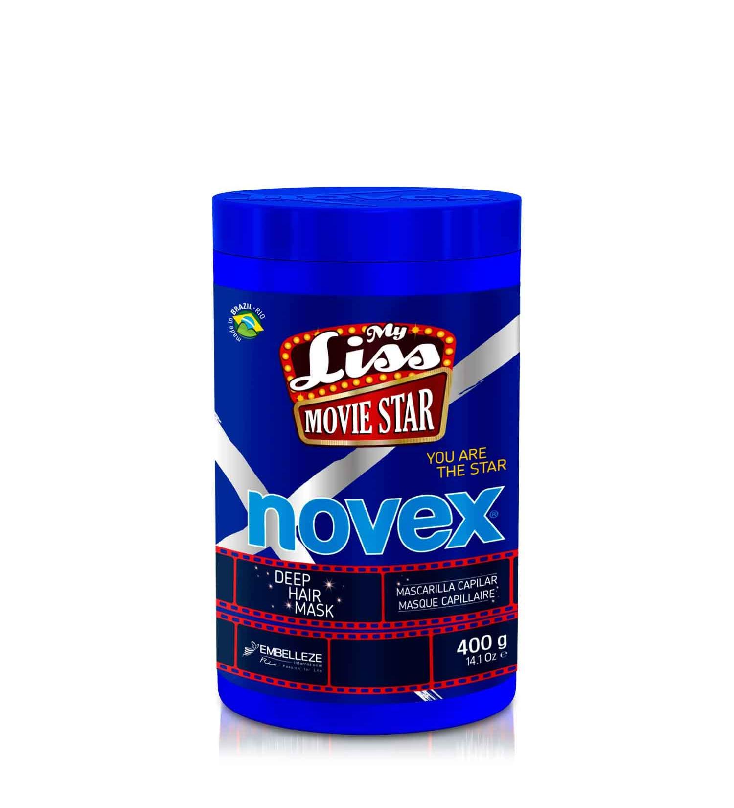 NOVEX My Liss Movie Star Deep Conditioning Hair Mask with Biotin & Oils for Soft, Straight, and Shiny Hair - 400gm/14.1oz - Buy Online on GoSupps.com