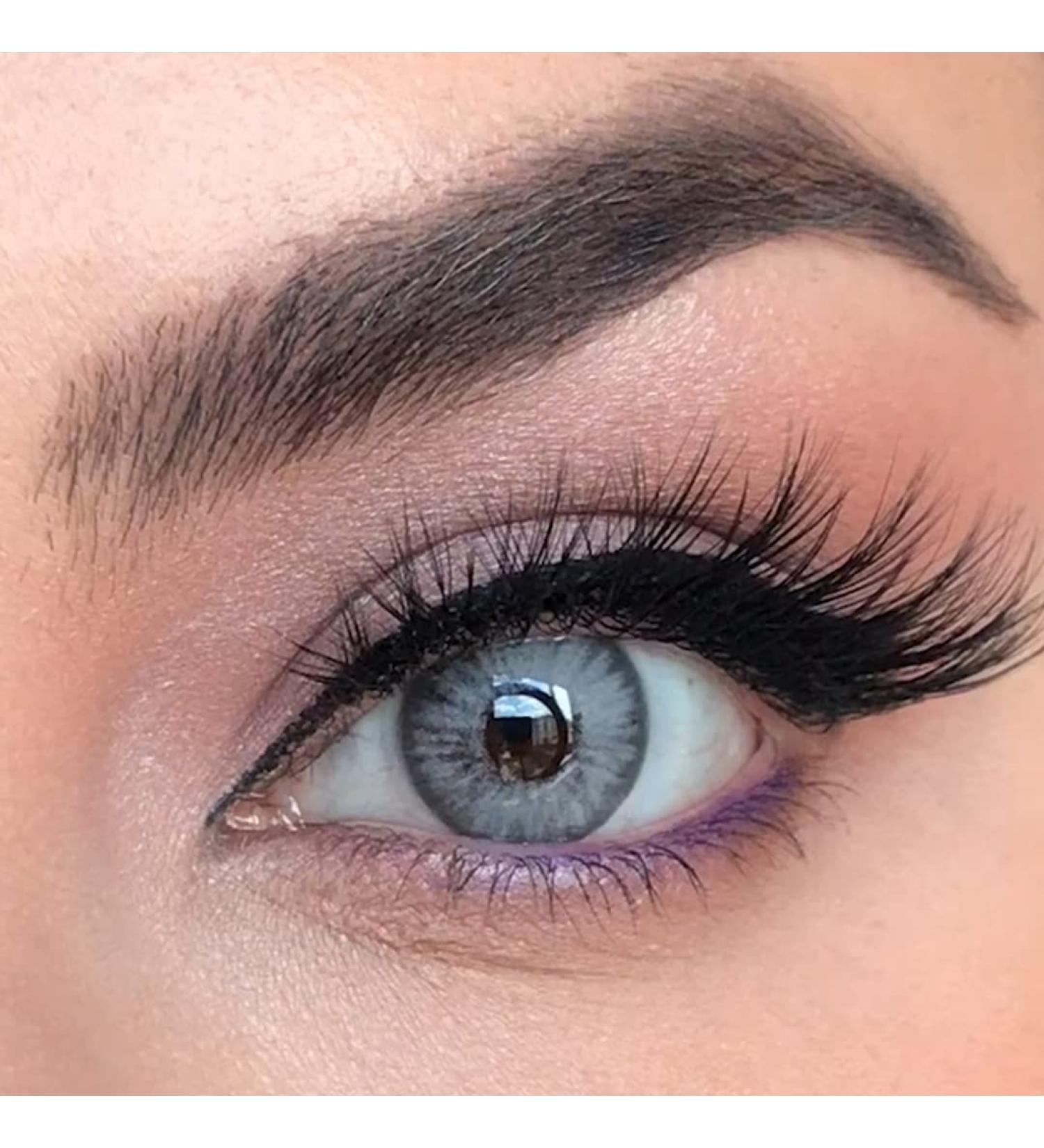 La Bella Colored Contact Lenses Vegas - Premium Light Blue Monthly Lenses for Dark Eyes (Dioptre -0.00) - Buy Online on GoSupps.com