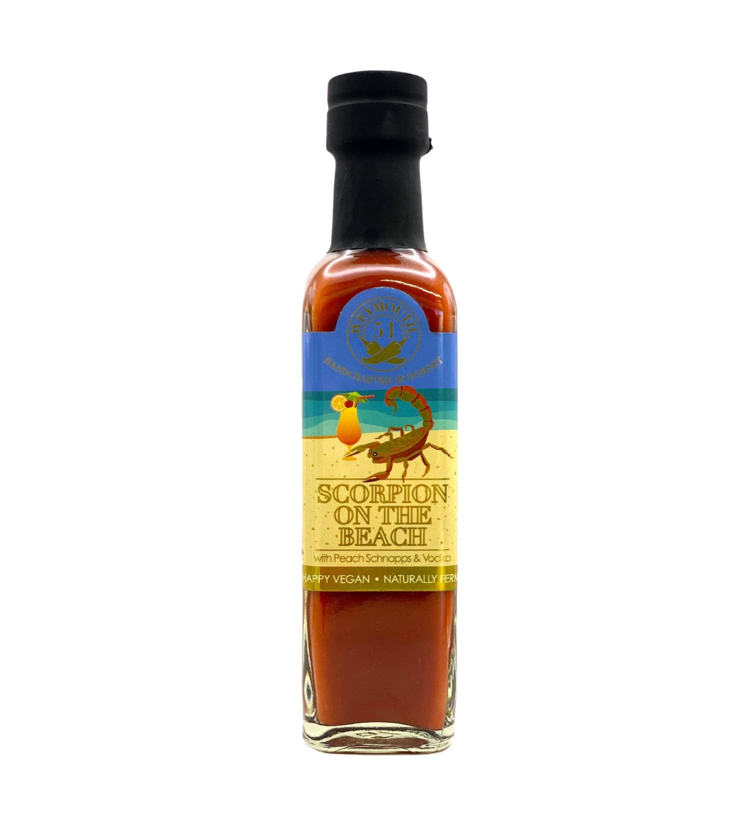 Weymouth 51 Scorpion On The Beach 220ml - Super Hot Scorpion Chilli Sauce - Buy Online on GoSupps.com