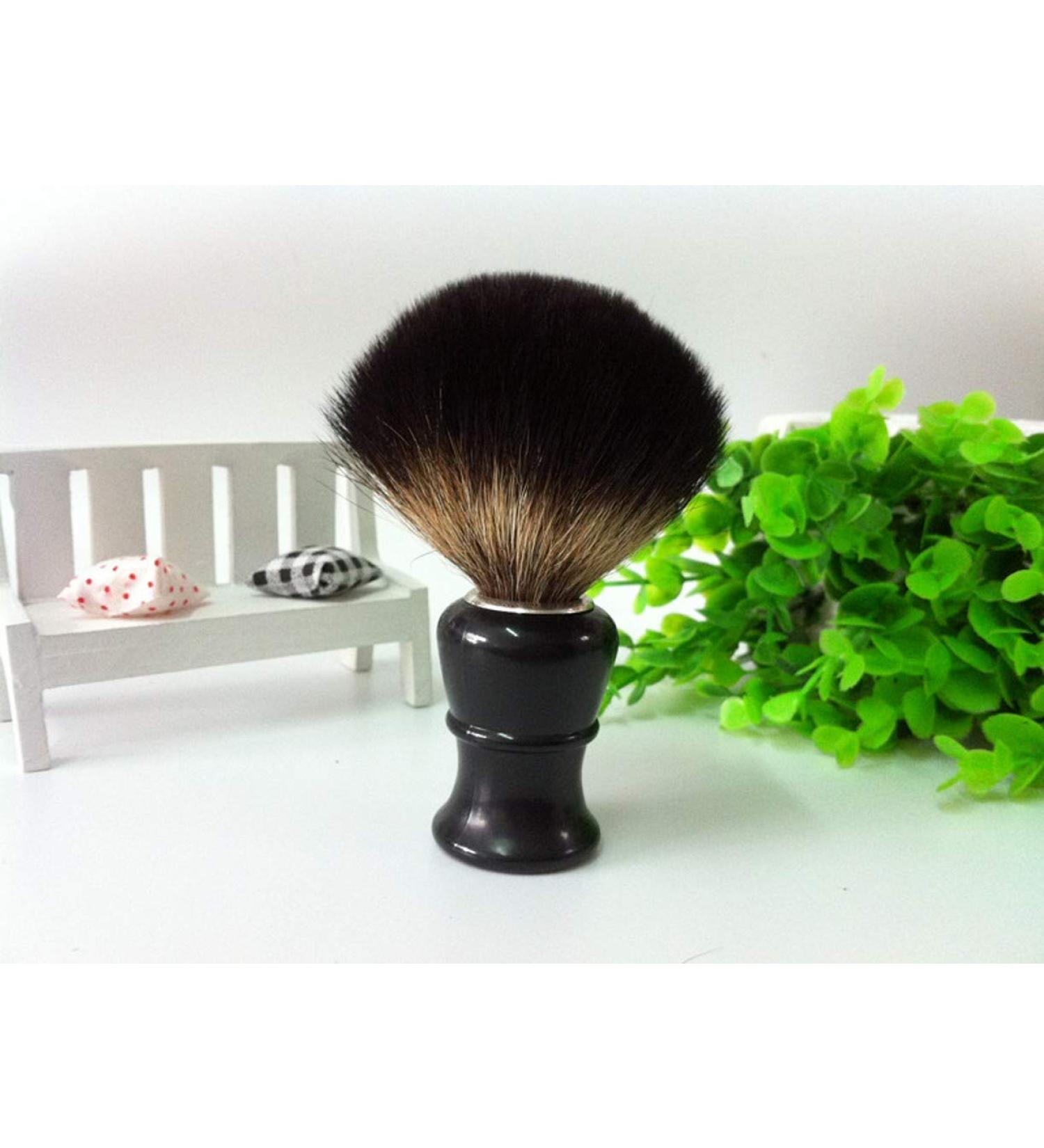 ZHONGJIUYUAN Pure Badger Hair Shaving Brush - Black 1 Piece | Premium Shaving Accessories for Men | International Shipping Available - Buy Online on GoSupps.com