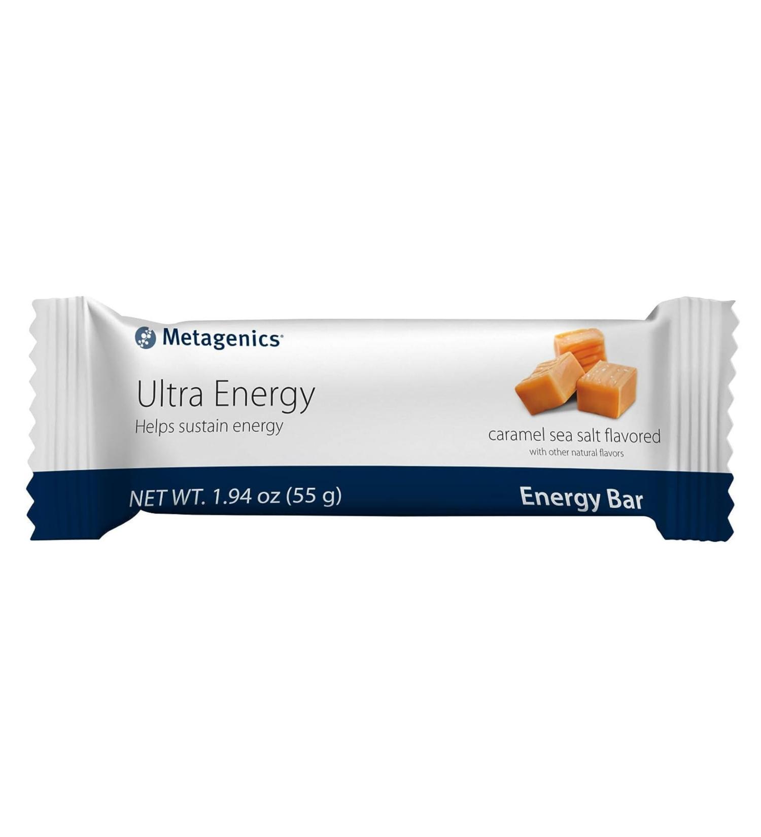 Buy Metagenics Ultra Energy Bars - Caramel Sea Salt Flavor | Sustain Energy | 12 Bars - International Shipping Available - Buy Online on GoSupps.com