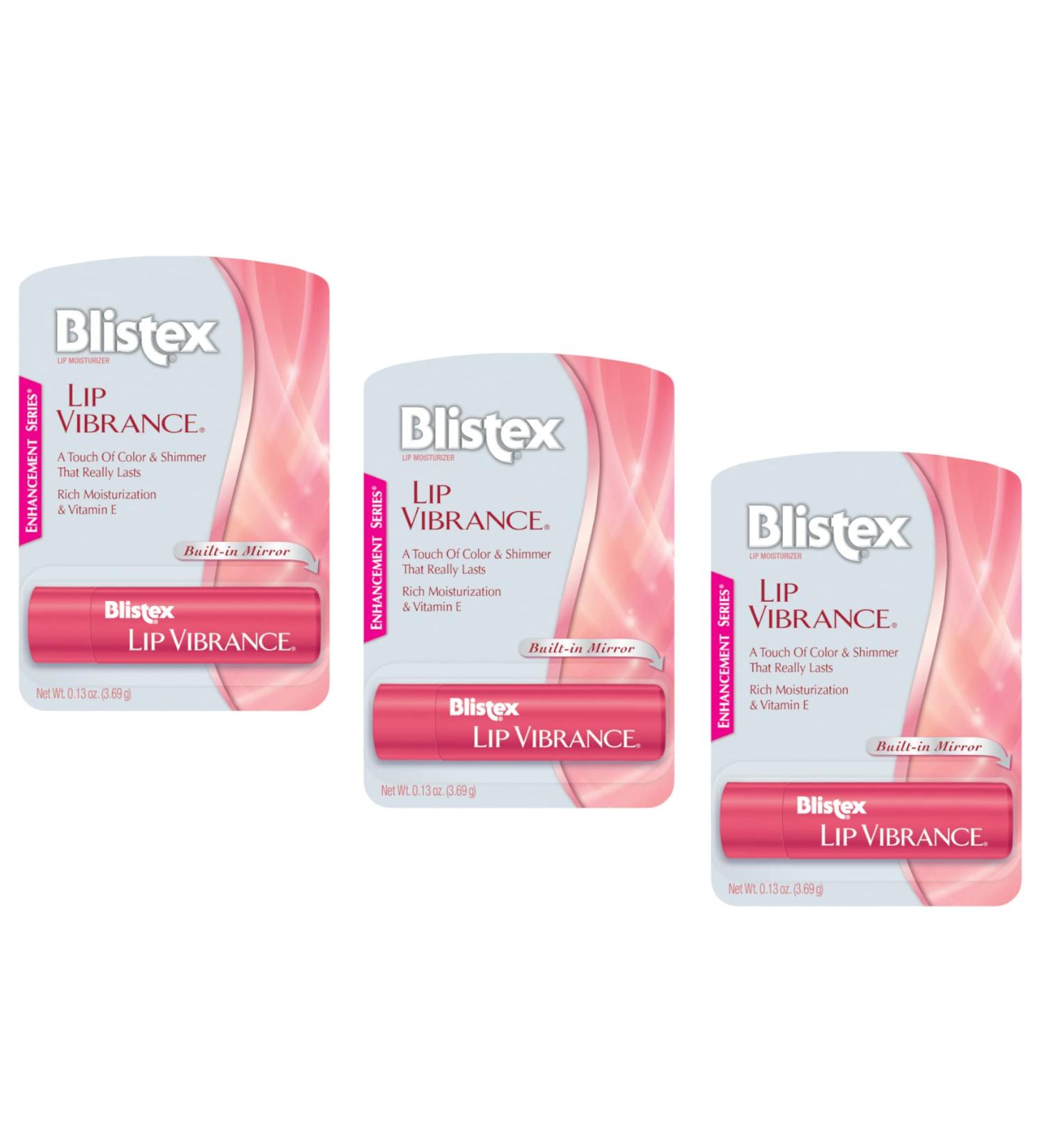 Blistex Lip Vibrance Lip Protectant 0.13 OZ (Pack of 3) - Moisturizing Lip Balm Set - Buy Online on GoSupps.com