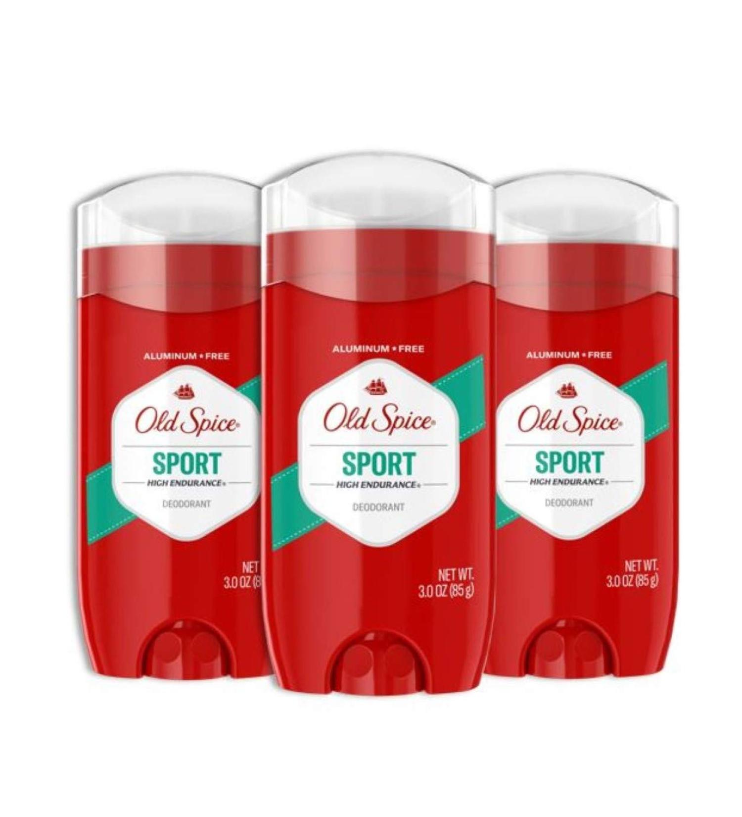 Old Spice Aluminum Free Deodorant for Men High Endurance Sport 3 Oz - Pack of 3 - Buy Online on GoSupps.com