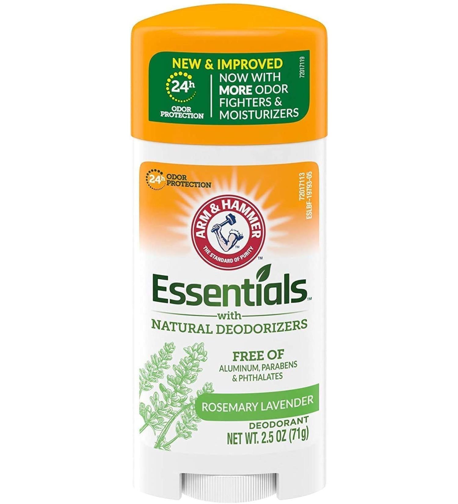 Arm & Hammer Essentials Deodorant Fresh 2.5 oz. (Pack of 2) Rosemary Lavender 2.5 Ounce (Pack of 2) - Buy Online on GoSupps.com
