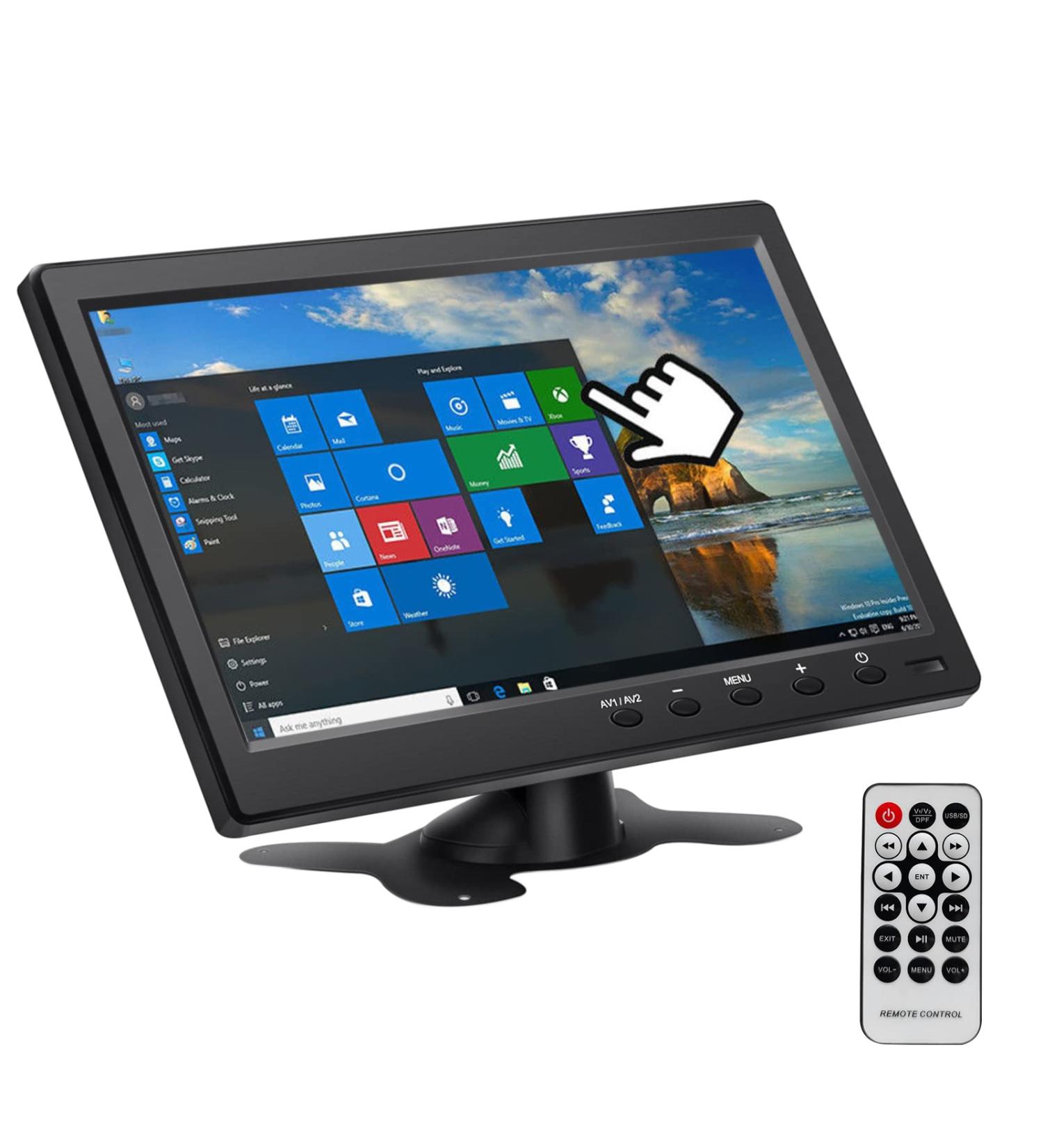 EKAT 10.1 Inch LCD Security CCTV Monitor HD 1024X600 with HDMI, BNC, AVI, VGA Inputs - Compatible with PC, CCTV Camera, Car DVR - Buy Online on GoSupps.com