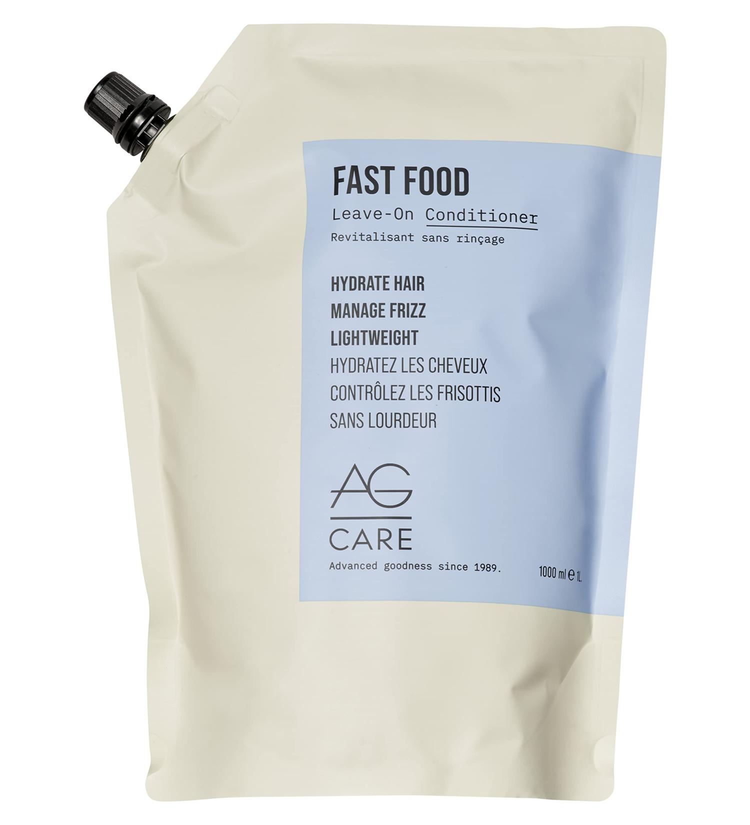 AG Care Fast Food Leave On Conditioner 33.8 Fl Oz - Nourishing Hair Treatment - Buy Online on GoSupps.com