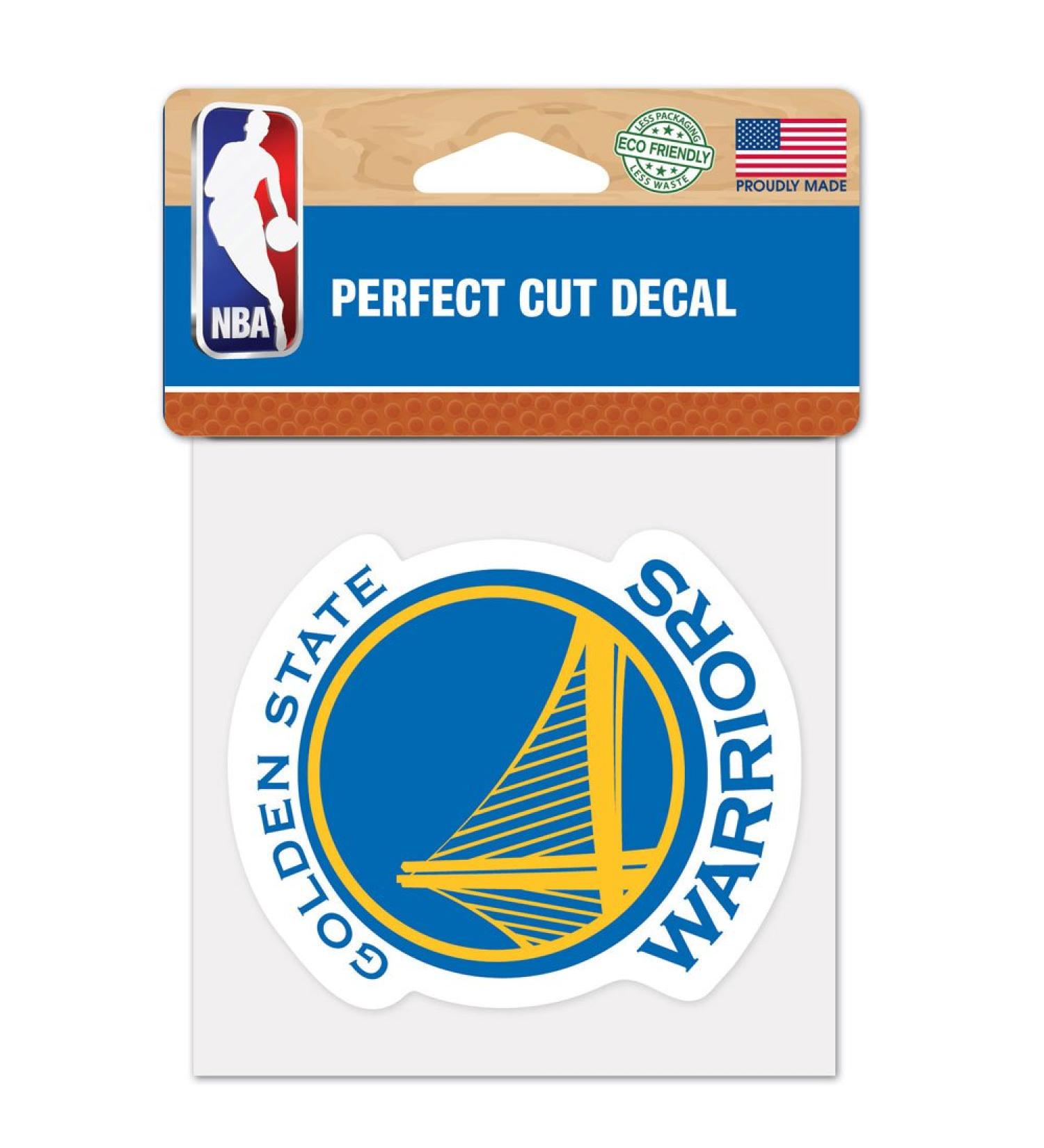Original NBA sticker in various sizes Golden State Warriors 4" x 4"