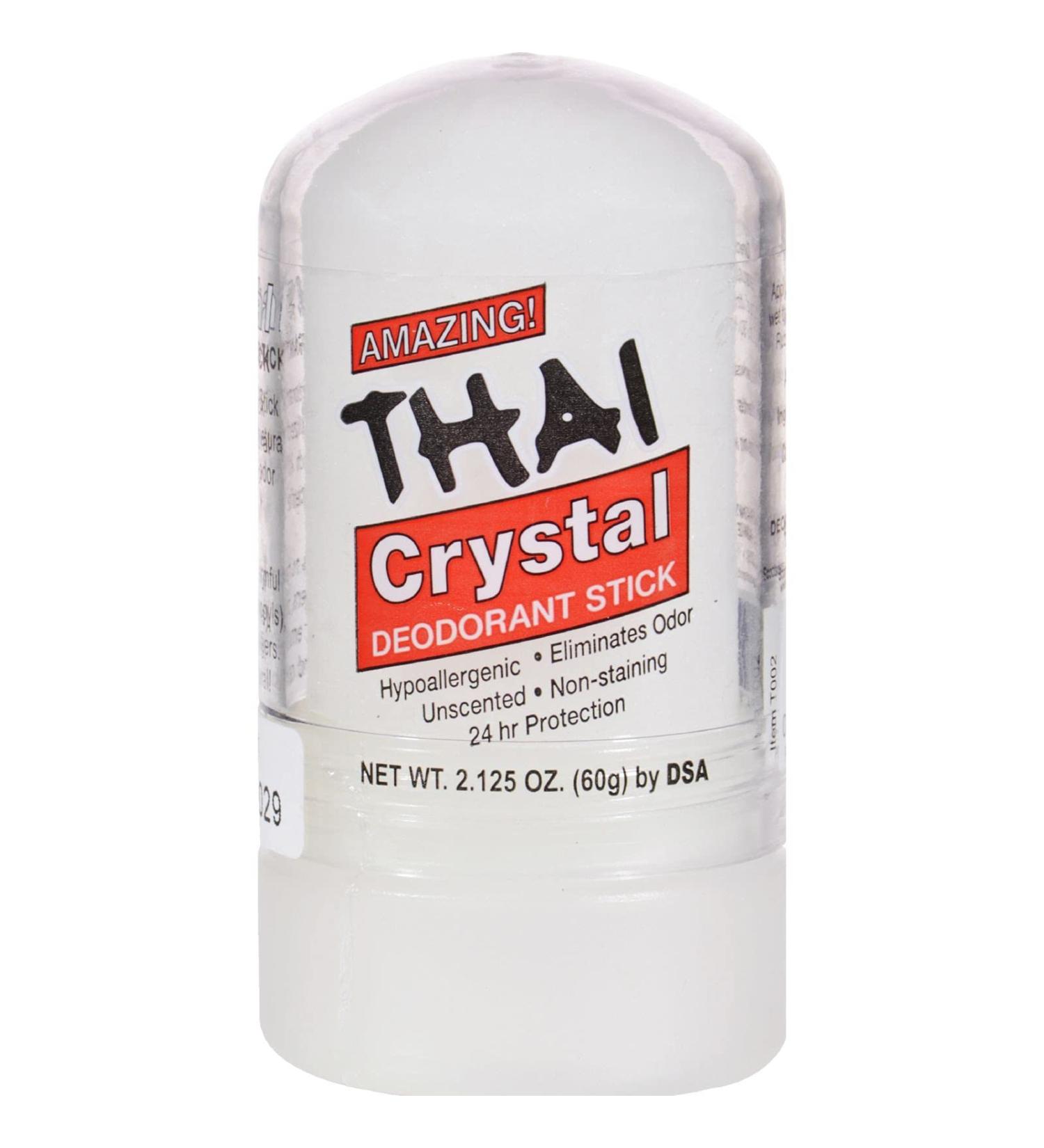Thai Deodorant Stone Pure and Natural Crystal Mini Stick - 2 oz
