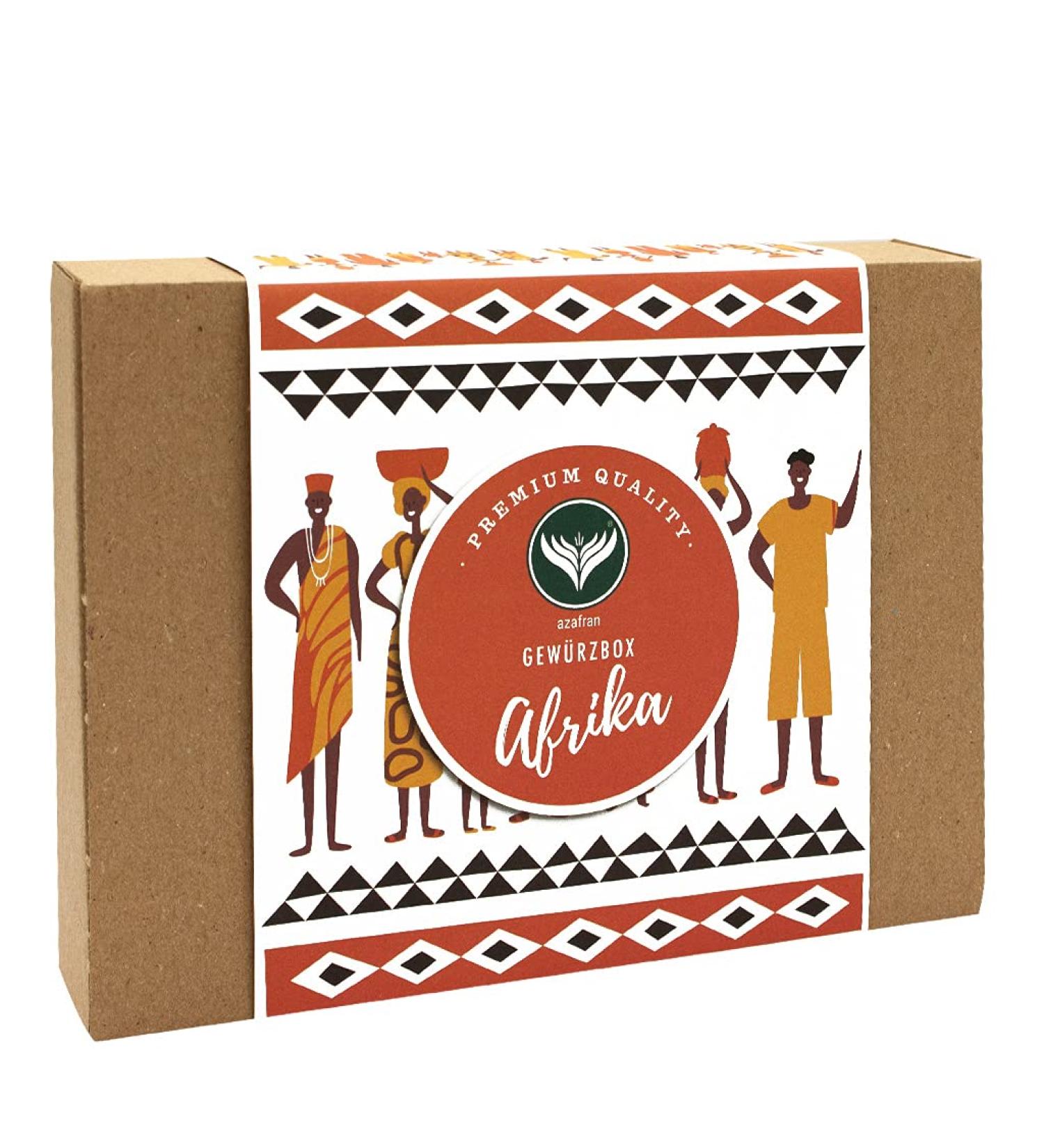 Azafran Africa Spice Set - Premium Gift Set with 4 Authentic African Spices for International Shipping - Buy Online on GoSupps.com