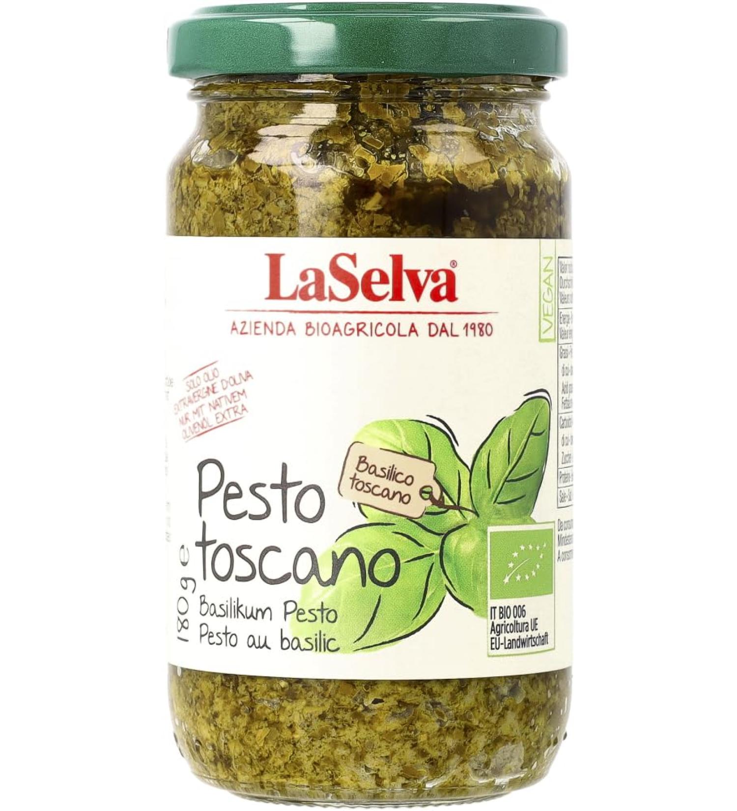 LaSelva La Selva Bio Pesto Toscano Basil Spice Paste 180g