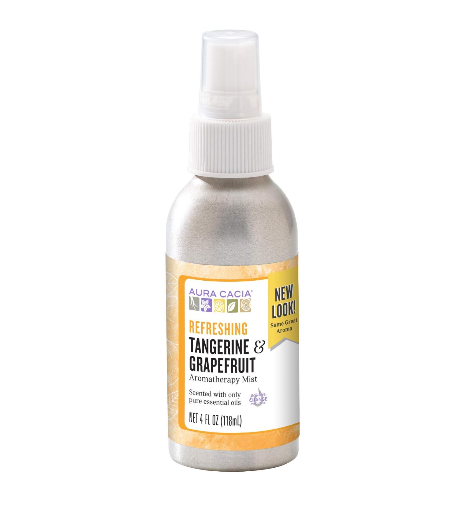 Aura Cacia Room and Body Mist Refreshing Tangerine and Grapefruit 4 Fluid Ounce Refreshing Tangerine and Grapefruit 4 Fl Oz (Pack of 1) - Buy Online on GoSupps.com