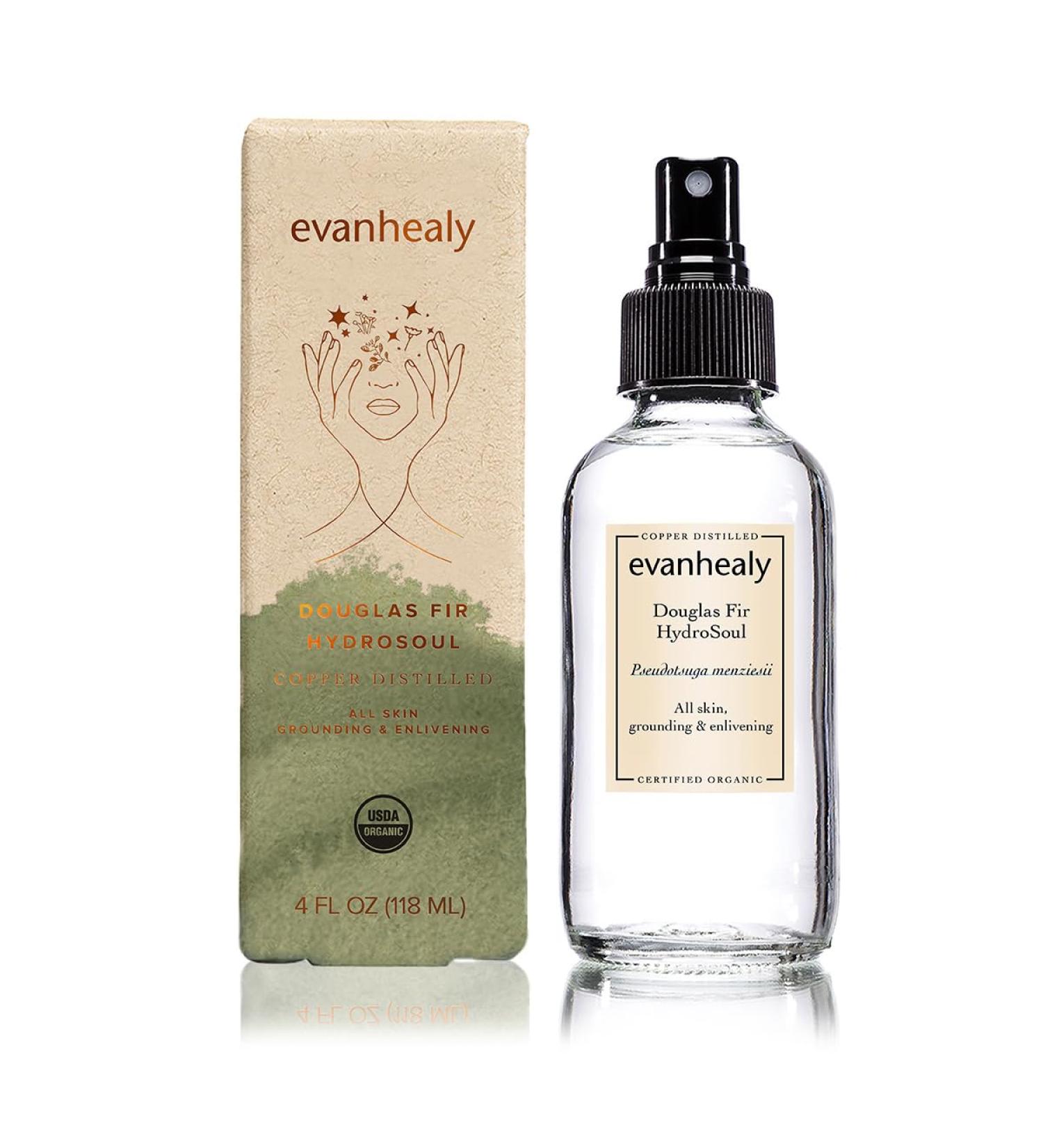 evanhealy Douglas Fir HydroSoul | Organic Copper Distilled Hydrosol for Dull Devitalized Sensitive & Congested Skin | Calming Purifying & Uplifting - Buy Online on GoSupps.com