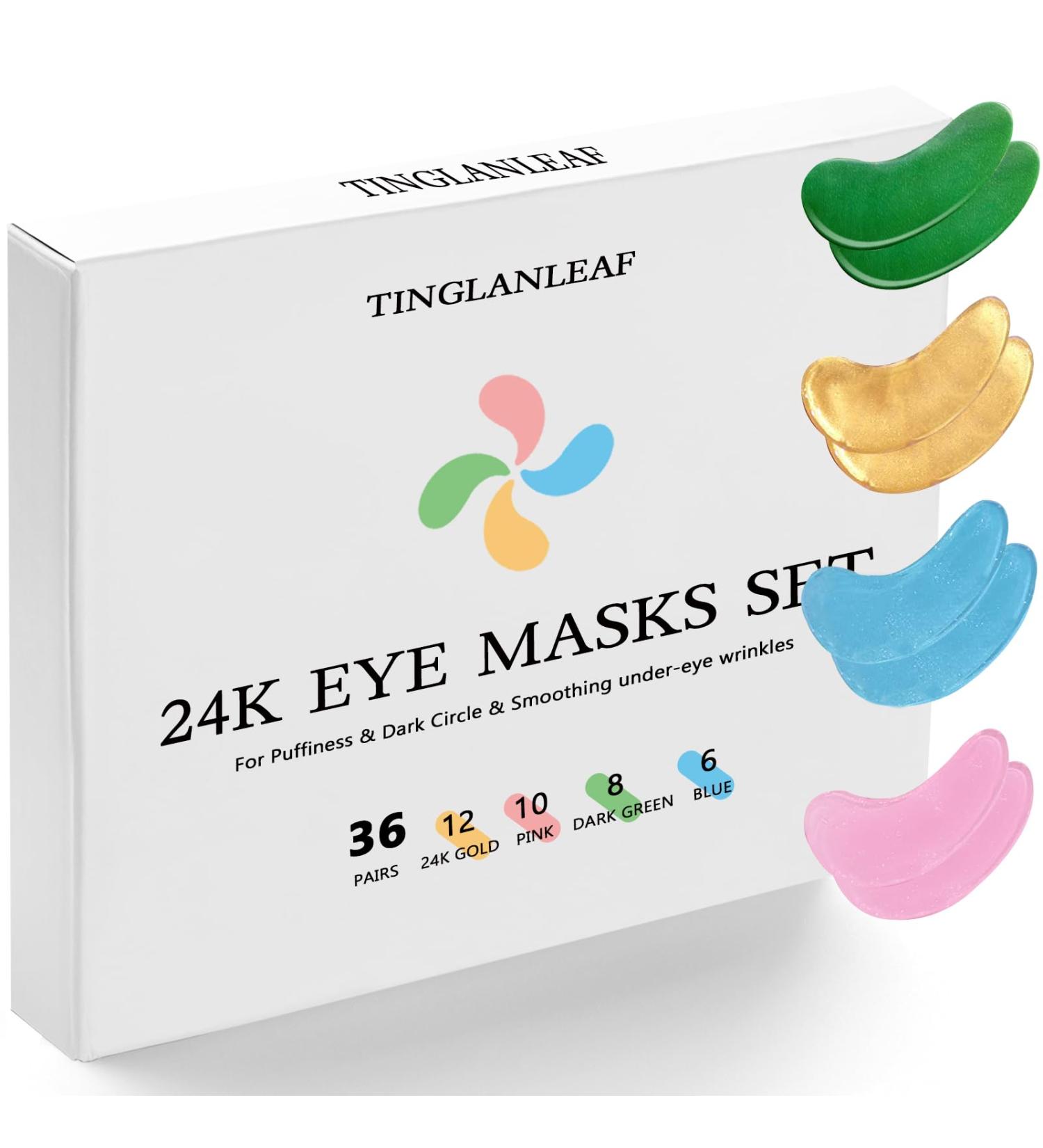 Buy 24K Gold Under Eye Patches - 36 Pairs with Hyaluronic Acid Rose & Aloe Vera for Dark Circles & Refreshing Skin Care - Buy Online on GoSupps.com