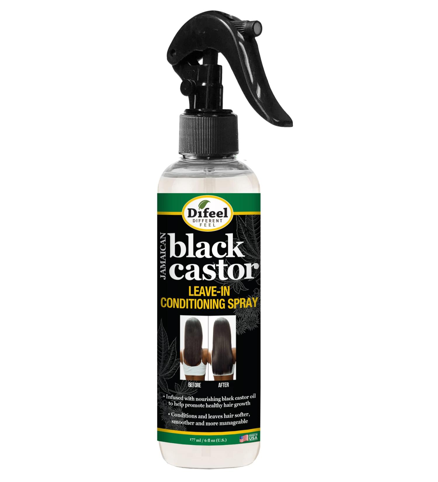 Difeel Black Jamaican Black Castor Leave-In Conditioner Spray 6 fl oz (Pack of 2)