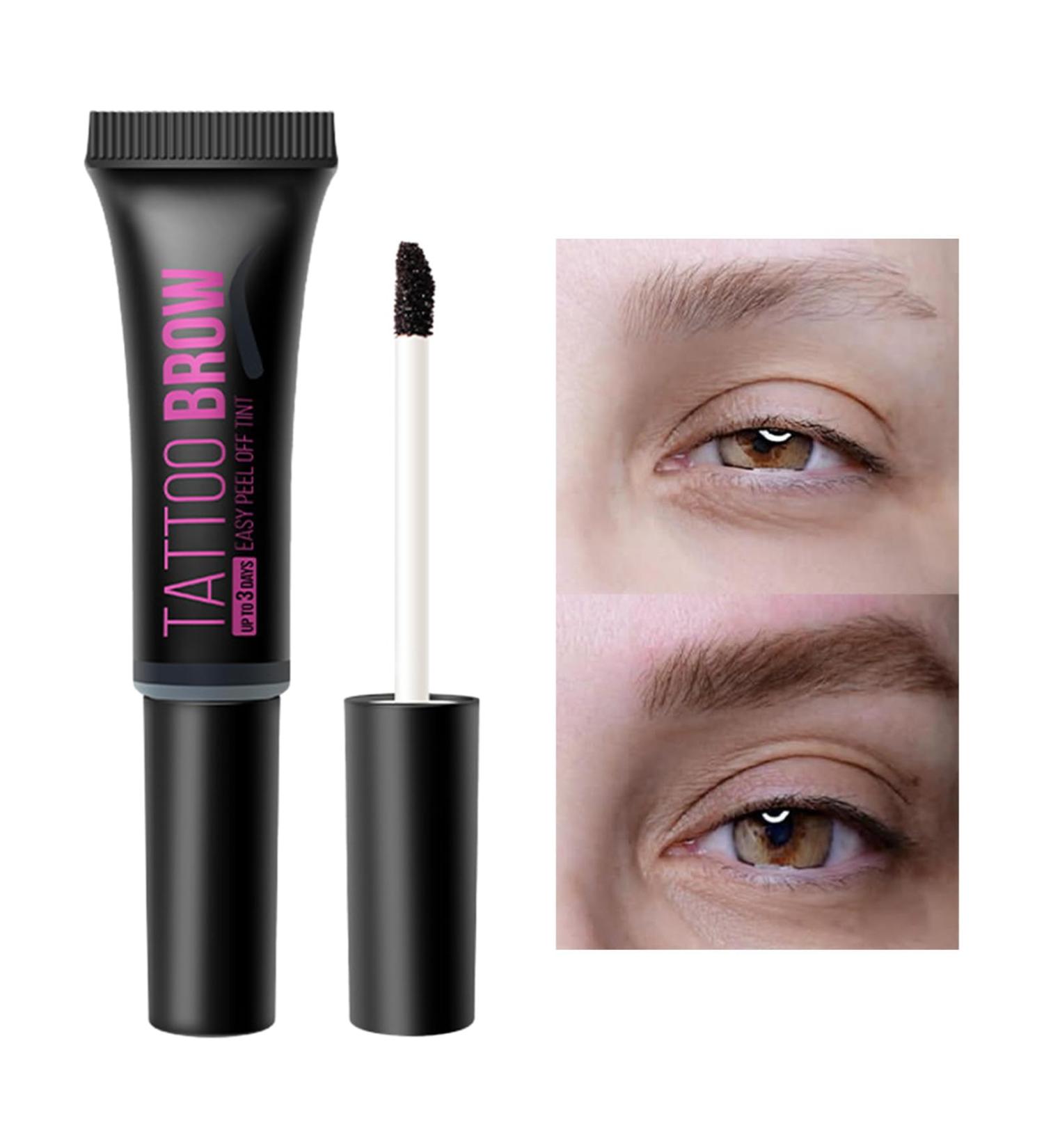 Peel off Eyebrow Gel - Peel Off Natural Quick-Drying Long-Lasting Brow Shaping Gel | Waterproof Sweatproof Eyebrow Mascara Natural for Creates Full Brows Littryee 02 - Buy Online on GoSupps.com