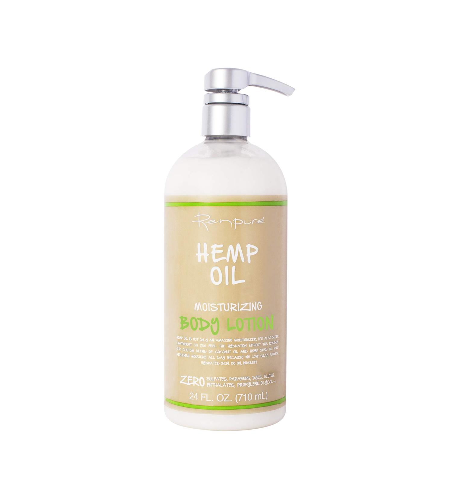 Renpure Hemp Oil Body Lotion - 24oz (Pack of 1) | Hydrating and Nourishing Formula - Buy Online on GoSupps.com