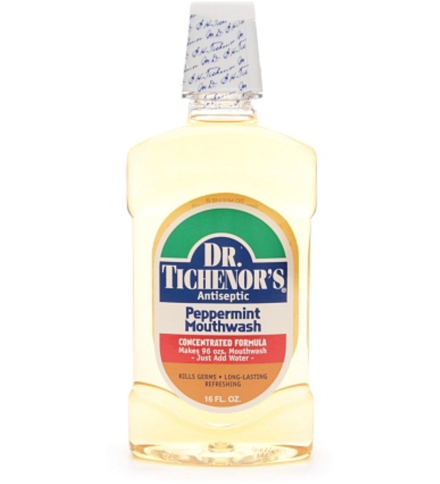 Dr. Tichenor's All Natural Peppermint Mouthwash 16 oz (Pack of 3)