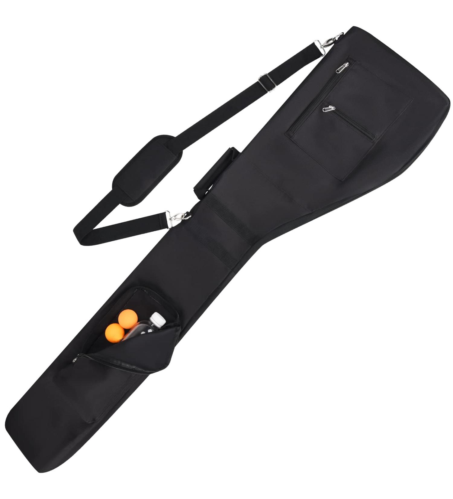 Portable Golf Carry Bag | Foldable Driving Range Carrier | Water Resistant | Multi Colors | Gift for Men & Women Golfers | Customizable | Black - Buy Online on GoSupps.com