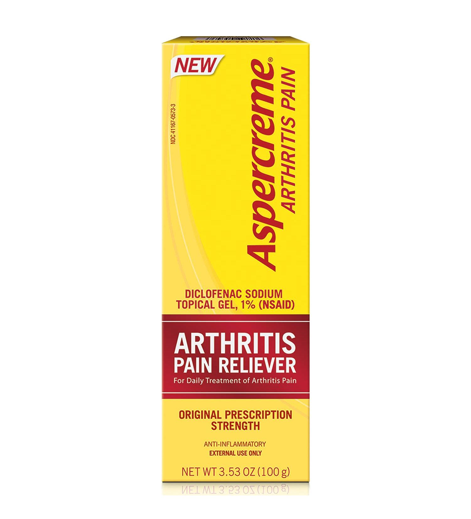 Aspercreme Arthritis Pain Relief Gel 100g - Prescription Strength Non-Steroidal Anti-Inflammatory - Buy Online on GoSupps.com