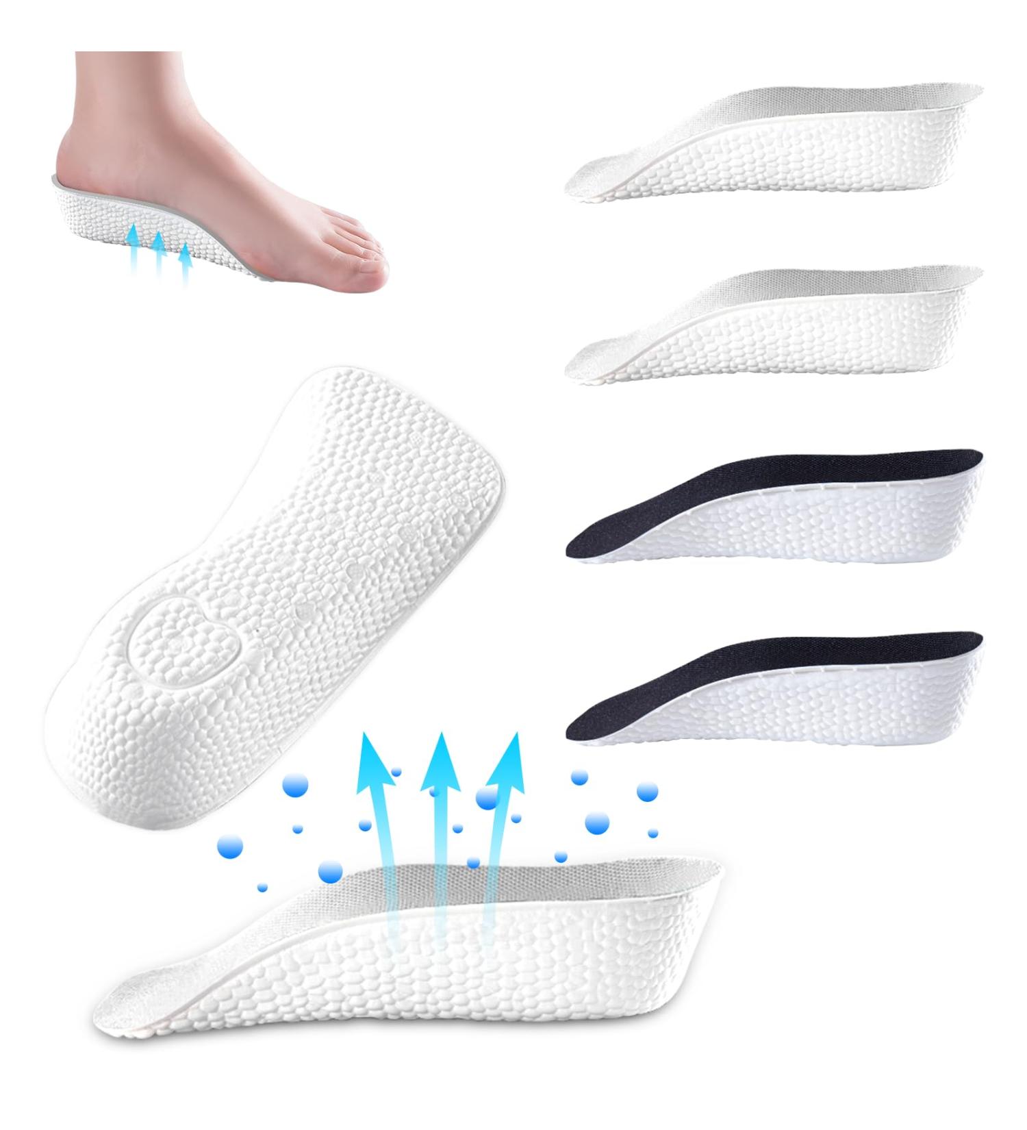 Buy Mokido Adjustable Orthopedic Heel Lifting Inserts for Men - Flat Feet Insole with 2 Sets (Gray + Black 1.37in/3.5cm) - International Shipping Available - Buy Online on GoSupps.com