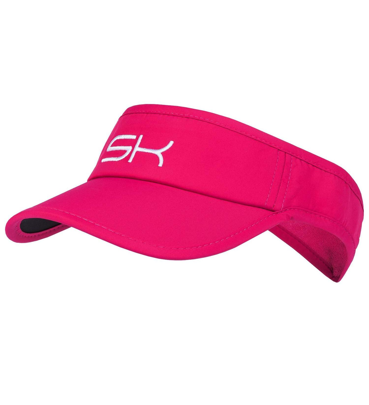 Sportkind Tennis Padel Running Golf Sun Visor Pink 53-56