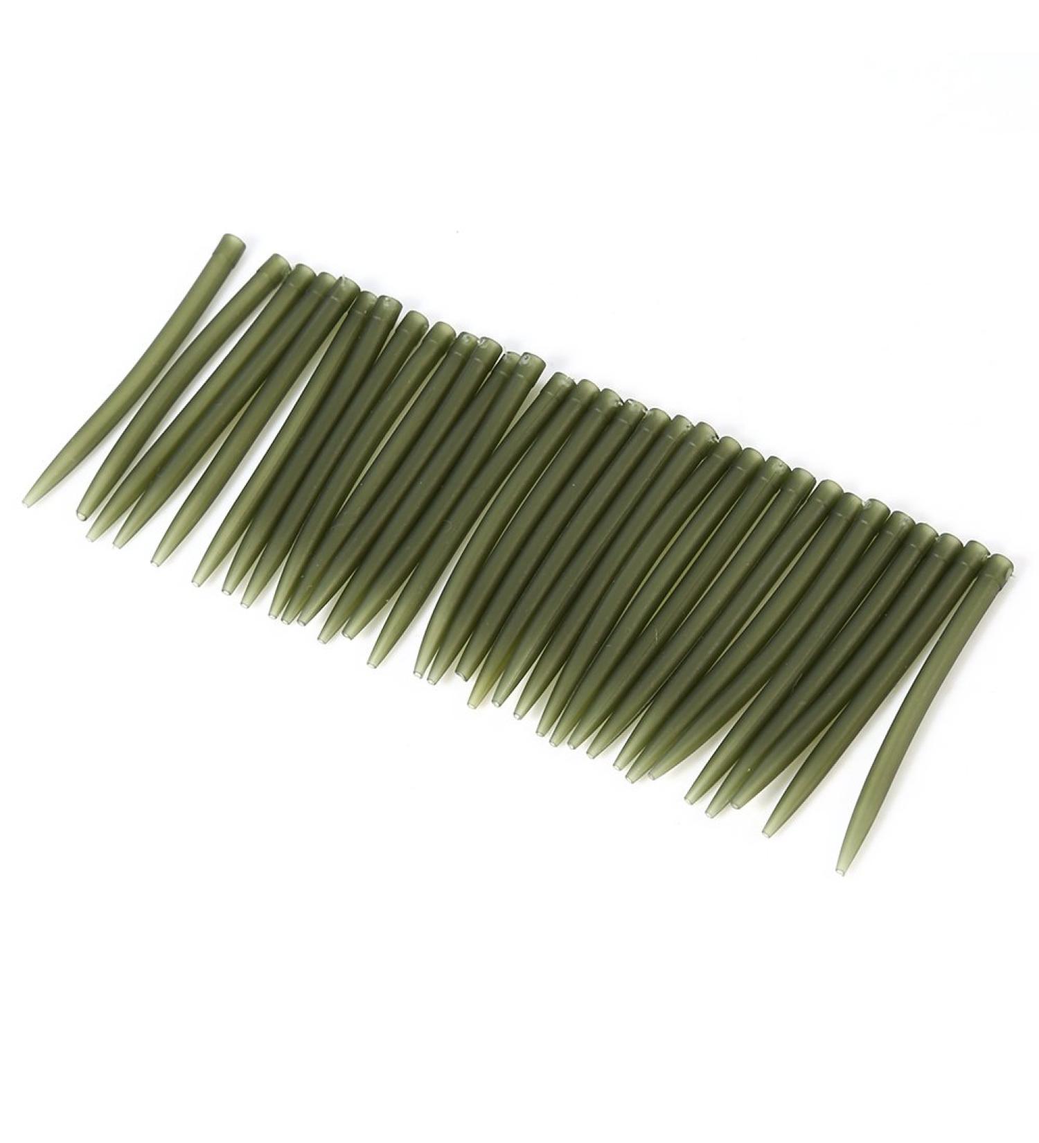 Alomejor 30 Pieces Anti-Tangle Fishing Clips | 51mm Soft Rubber Quick Change Sleeves in Dark Green - International Shipping Available - Buy Online on GoSupps.com