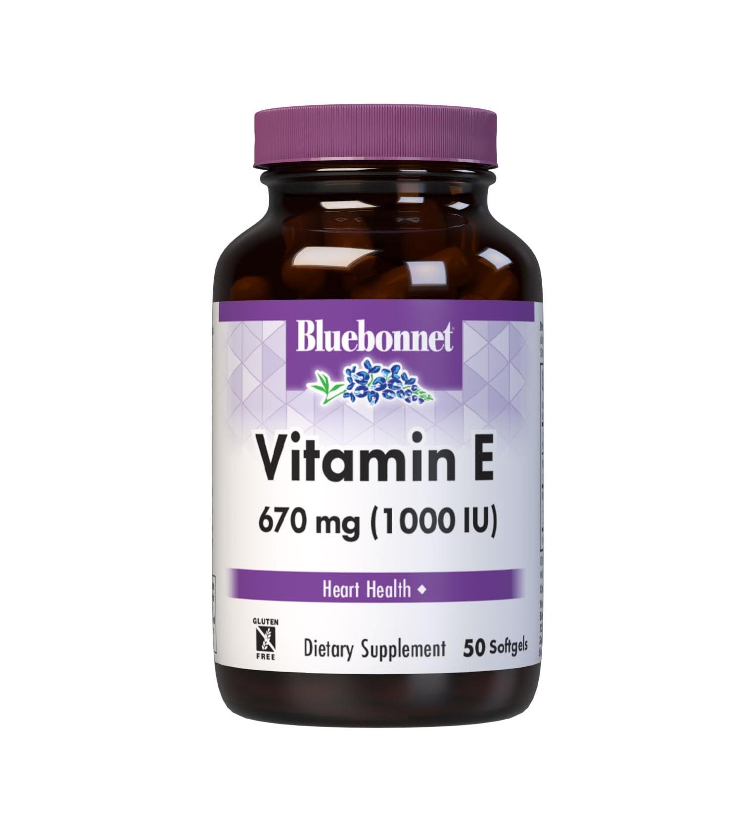 Bluebonnet Vitamin E 1000 IU Mixed Softgels 50 Count