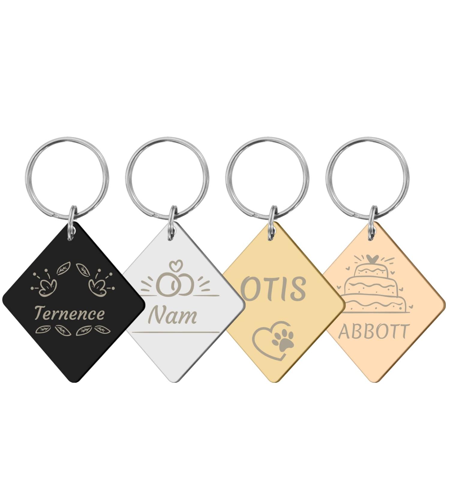 Personalized Camal Dog Tags - Engraved Stainless Steel Pet ID for Dogs & Cats | Custom Shapes: Round Bone Heart & More - Buy Online on GoSupps.com