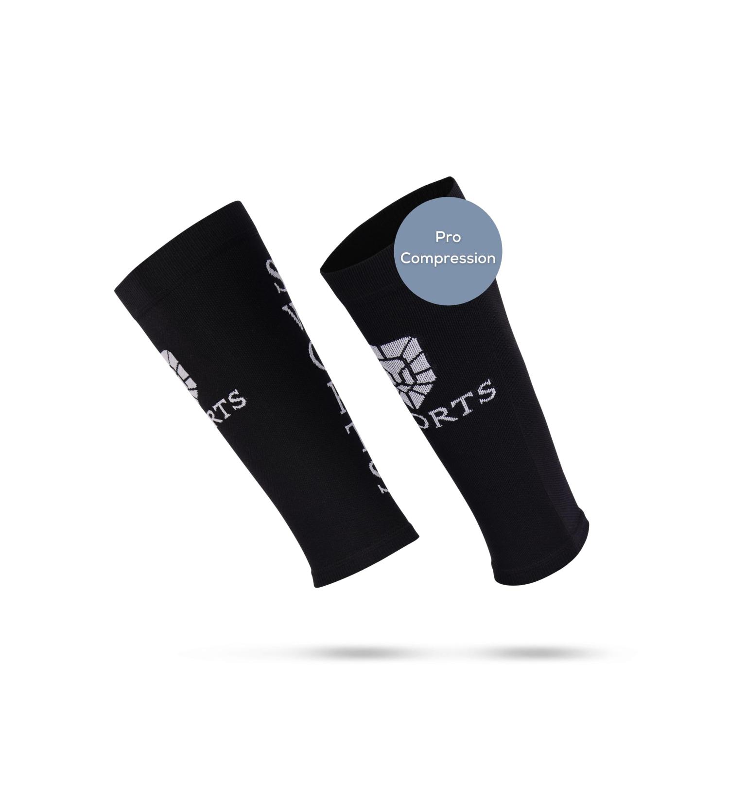 SWORTS Pro Calf Sleeves - Ultra-Soft Compression Sleeves for Sport & Recovery | Black L/XL (Pack of 2) - Unisex International Shipping - Buy Online on GoSupps.com