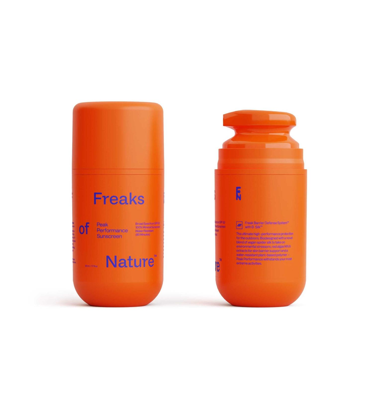 Freaks of Nature Peak Performance SPF 50 | 100% Mineral Sunscreen | Lightweight Fast-Absorbing 80-Min Water-Resistant | Plant-Based Eco-Friendly Reef-Safe Cruelty-Free | All Skin Types| 1.7 oz SPF 50 1.7 Fl Oz (Pack of  - Buy Online on GoSupps.com