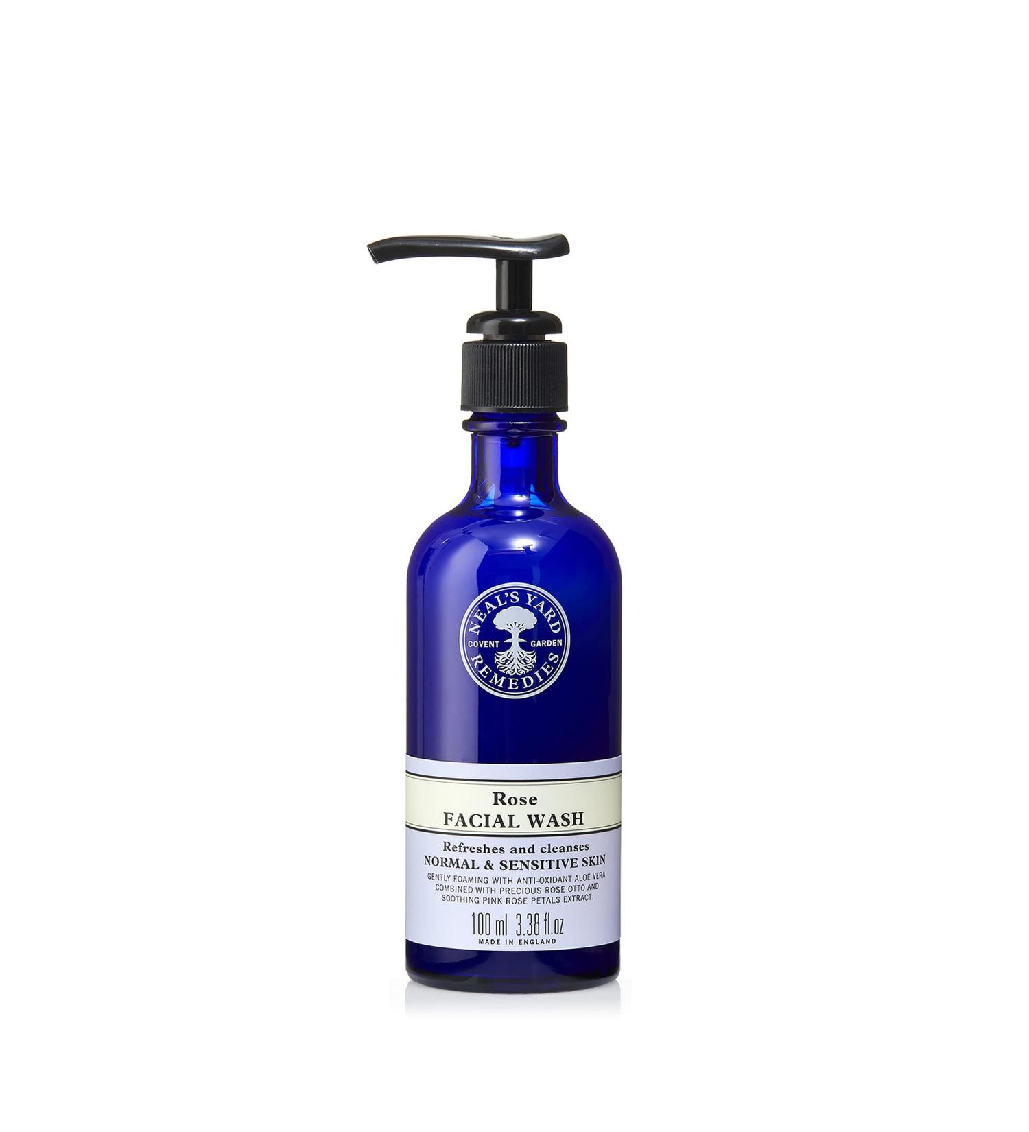 Neal's Yard Remedies Rose Facial Wash | Vegan | 100ml - Buy Online on GoSupps.com