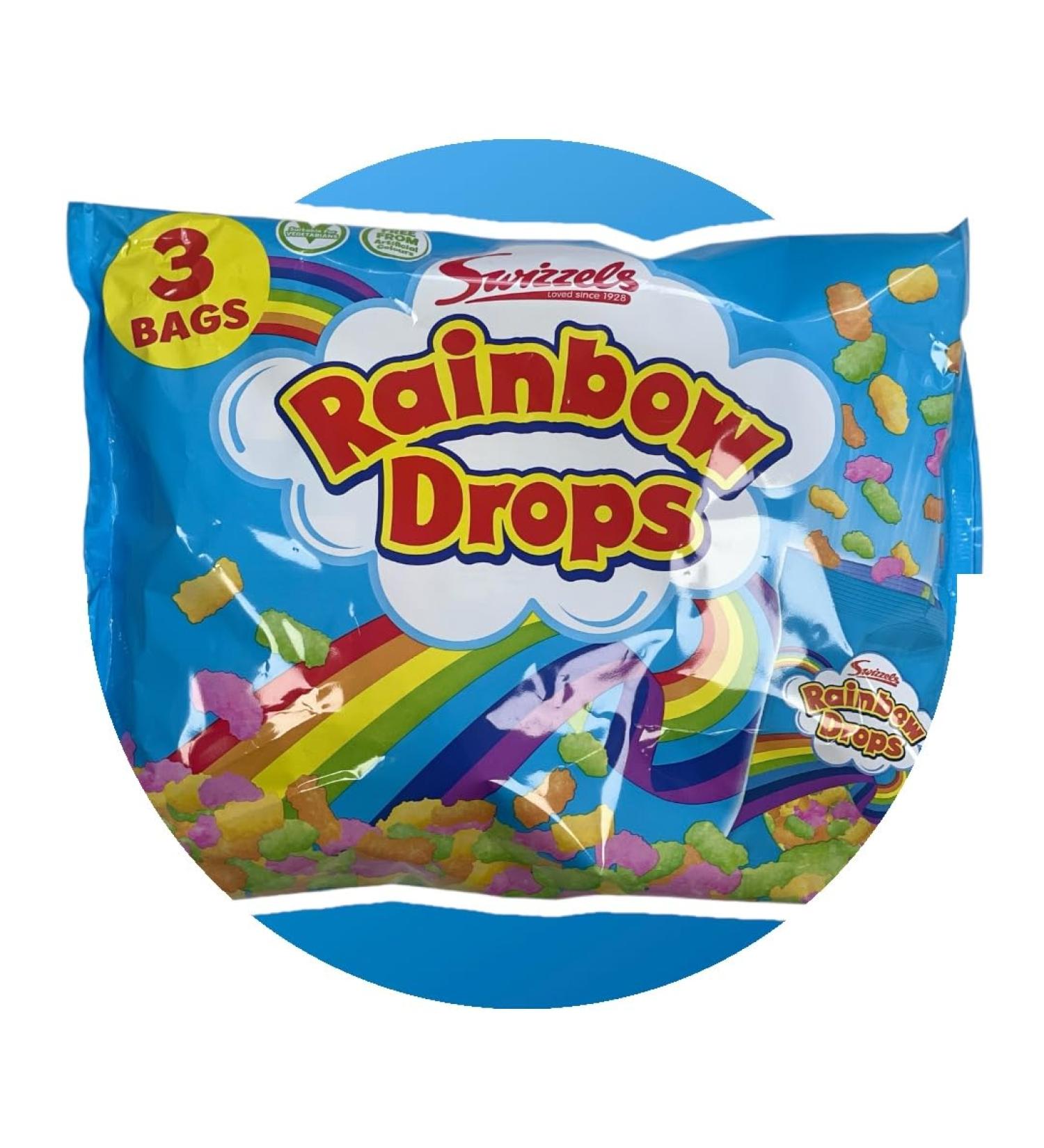 Swizzels Rainbow Drops - 3 Packs of 32g Each (Total 96g) | Colorful and Crunchy Candy Delight (1 Box (10 x 96g)) - Buy Online on GoSupps.com