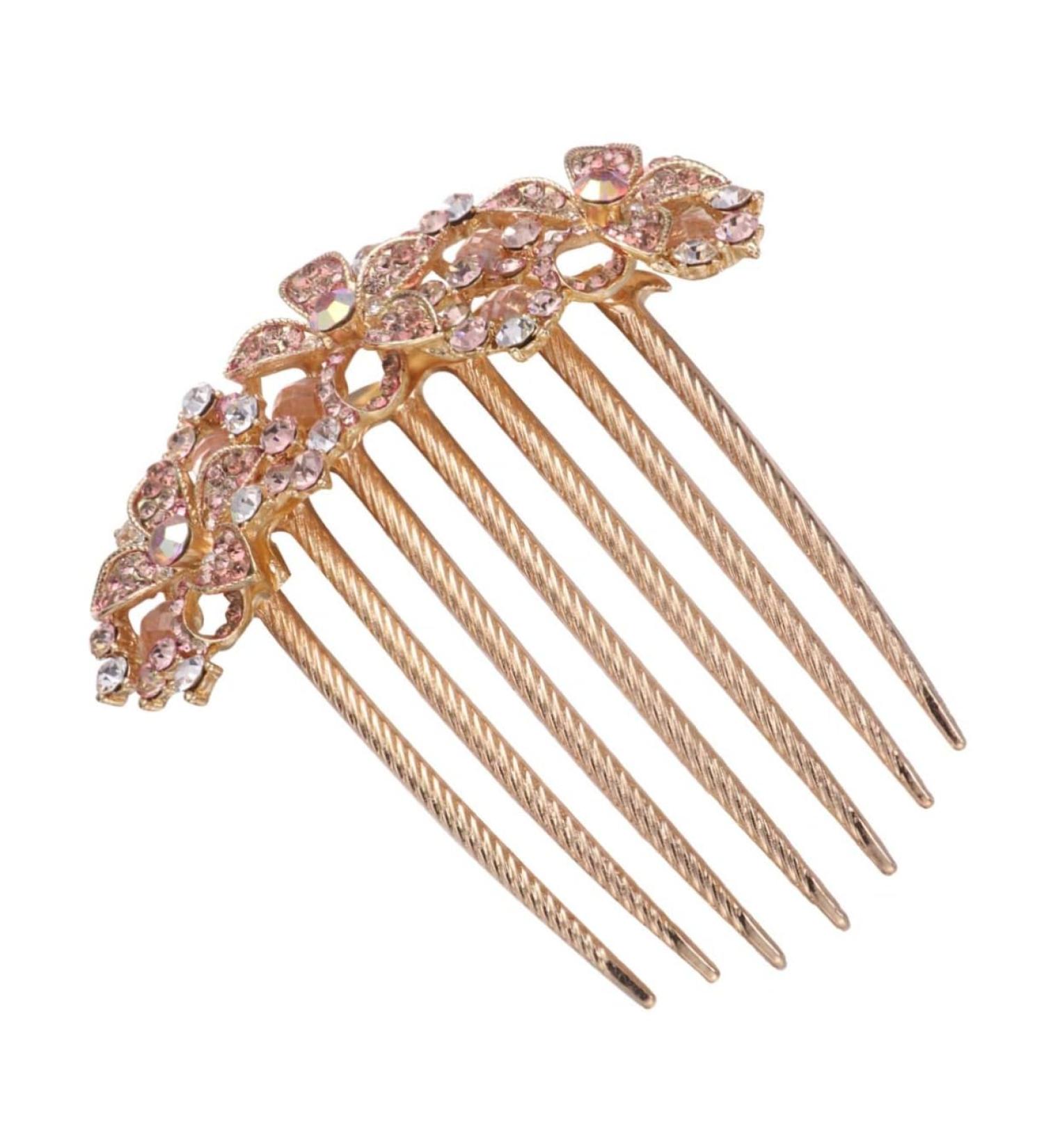 DOITOOL Prom Hair Clips Women Headpiece Rhinestone Headpiece Hair Comb Hair Barrettes for Women Elegant Hair Accessories for Women Hair Teasing Comb Hair Insert Comb Grace Hair Piece Bride - Buy Online on GoSupps.com