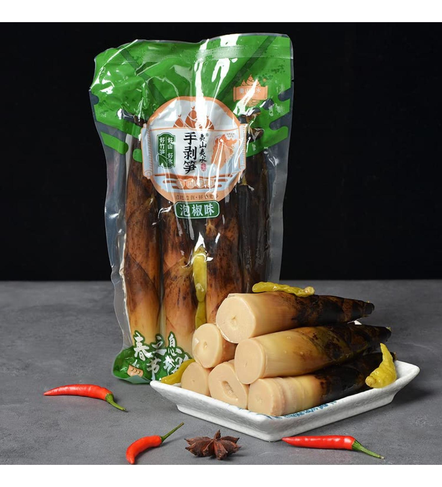 Chinese Hand Peeled Bamboo Shoots 500g/pack Pickled Vegetables Pickled Pepper Crispy Bamboo Shoots Fresh Mountain Pepper Bamboo Shoots Ready-to-eat Spicy Snacks (Mountain Pepper Flavour 1 Pack) Mountain Pepper Flavour 1 pack - Buy Online on GoSupps.com