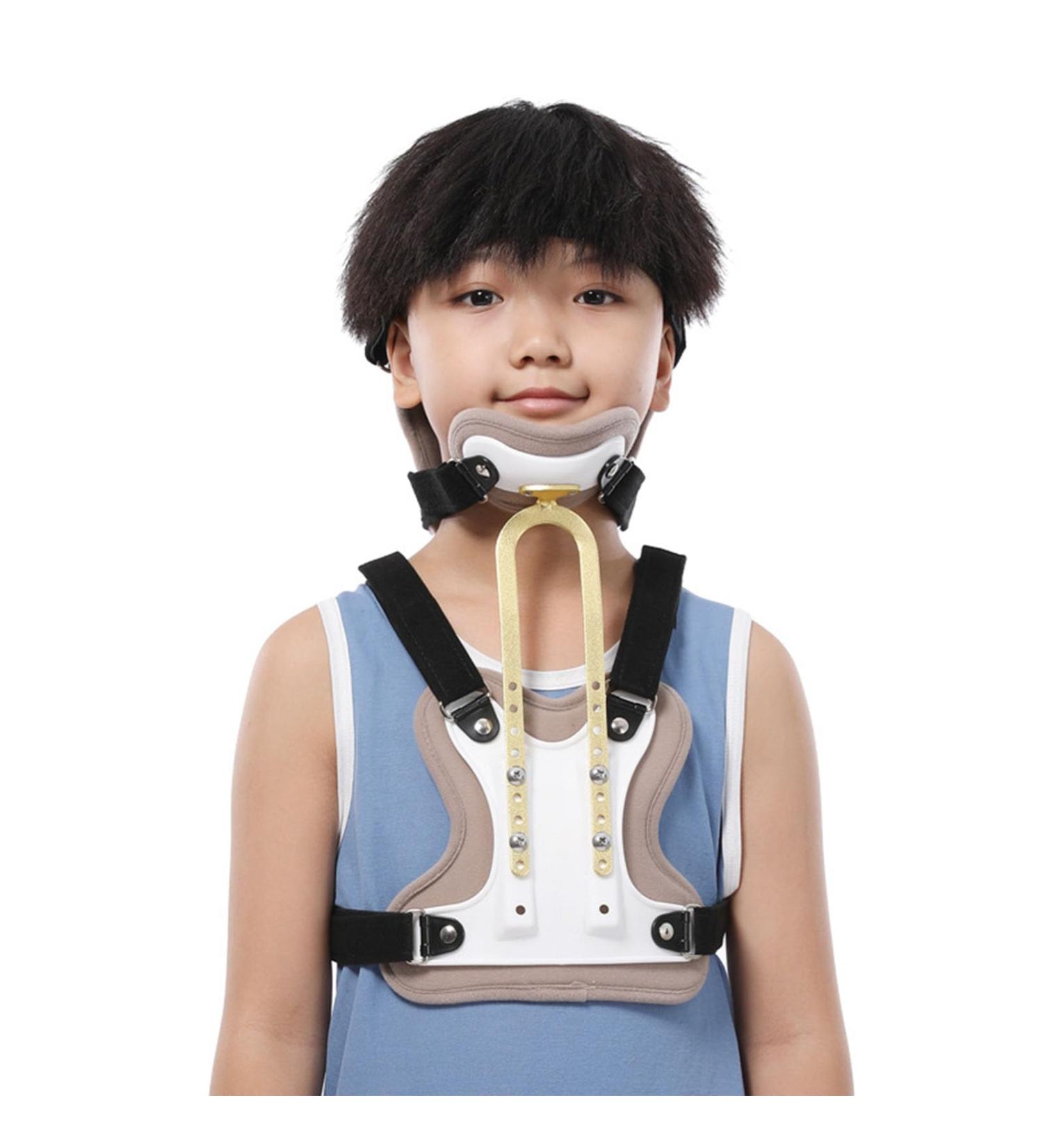 Buy SFKLYU Children's Spine Orthosis Neck Brace - Adjustable Breathable Support for Head Neck & Chest - Buy Online on GoSupps.com