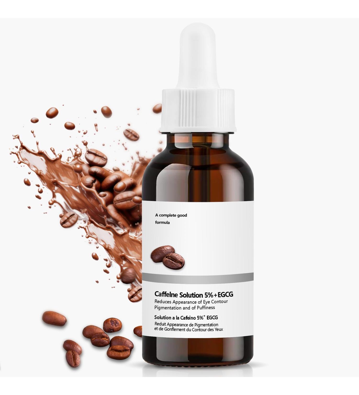 Caffeine Solution 5% + EGCG Eye Serum | 30ML Moisturizing Formula for Dark Circles Puffiness & Fine Lines - Buy Online on GoSupps.com