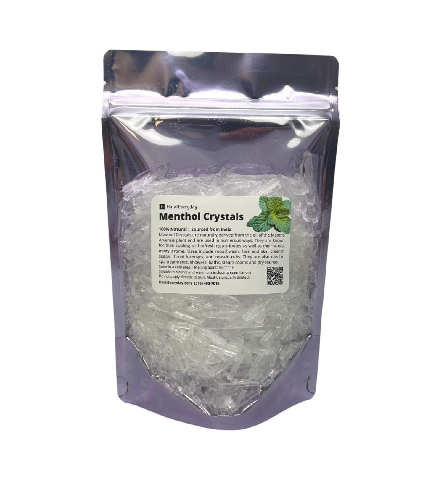 Menthol Crystals - 100% Pure Mentha Arvensis USP Food Grade - Buy Online on GoSupps.com