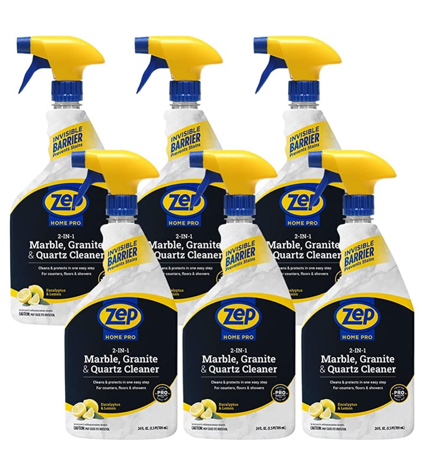 Zep NEW Home Pro 2-In-1 Marble Granite & Stone Cleaner - 24 Fl. Oz. (Case of 6) | Pro Trusted Family Friendly Refreshing Scents | International Shipping Available - Buy Online on GoSupps.com