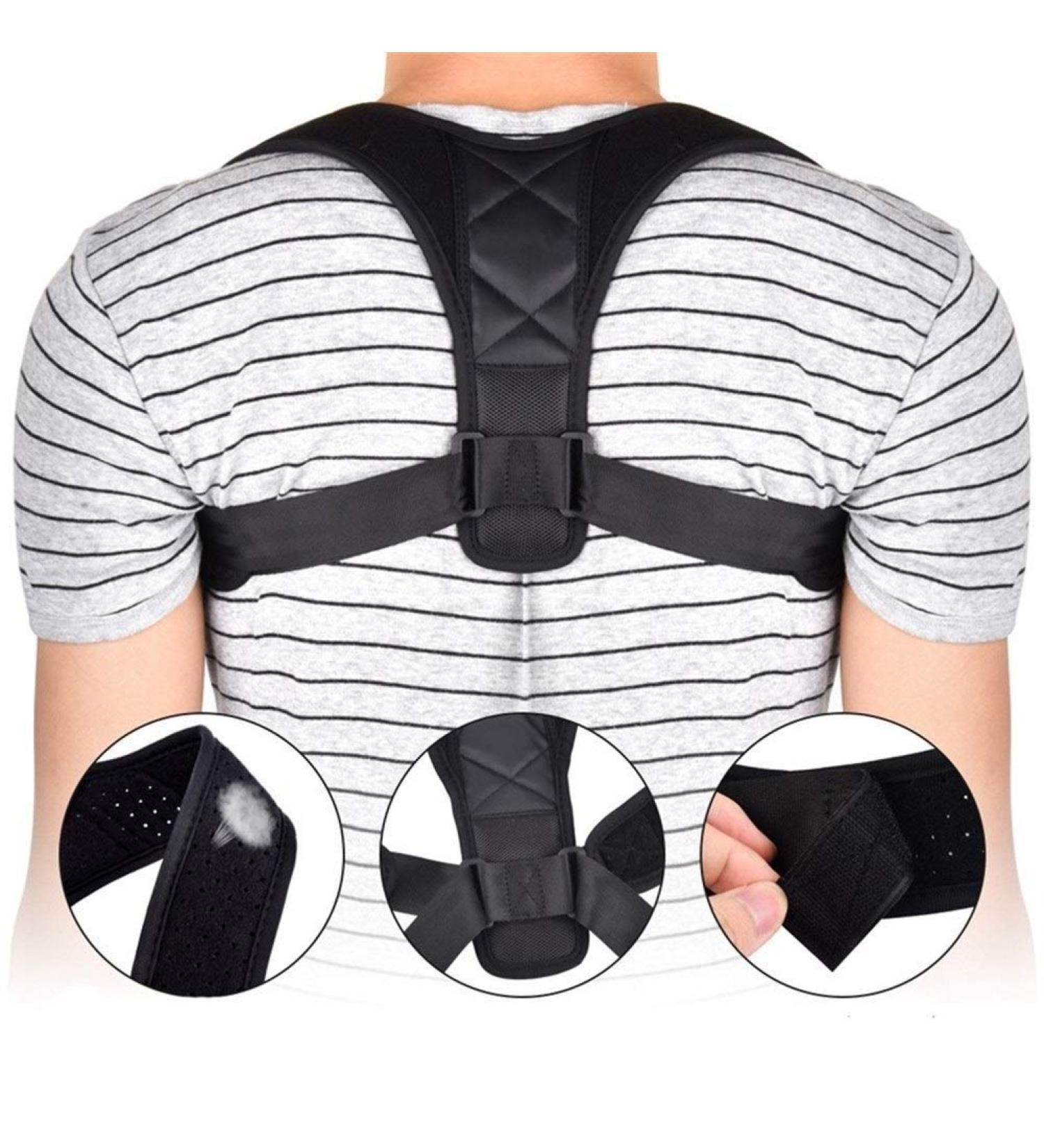 Back Posture Corrector Adult Back Support Shoulder Lumbar Brace Health Care Support Corset Back Belt A X - Buy Online on GoSupps.com